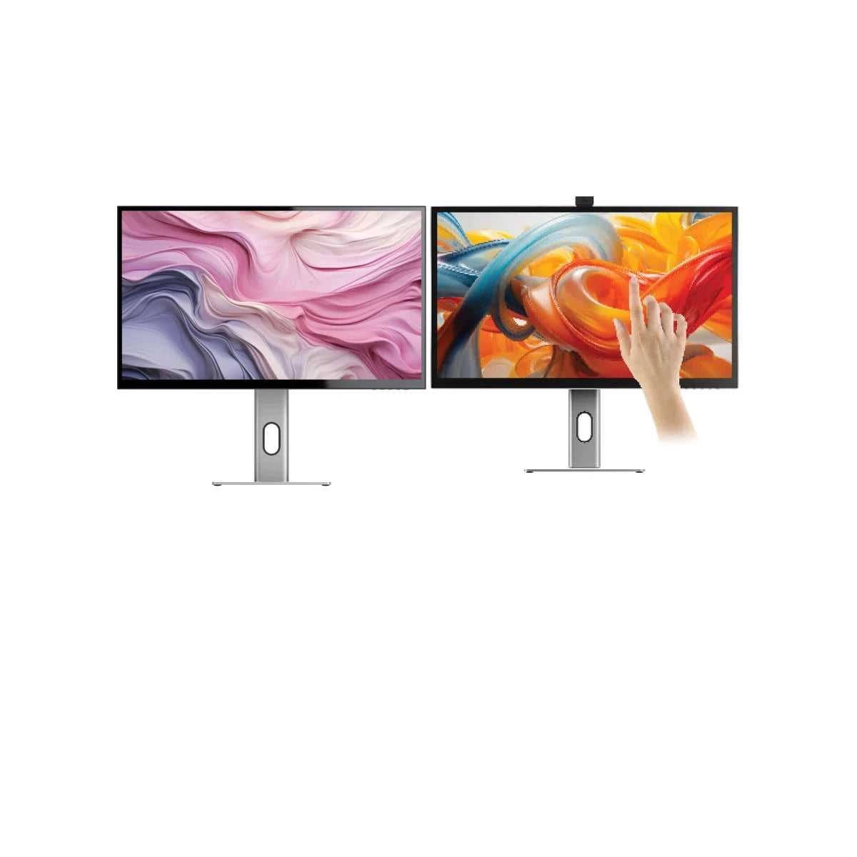 CLARITY 27 UHD 4K Touchscreen Monitor with 65W PD Charging & Built-in Webcam - Ideal for Graphic Design, Video Editing & Professional Workspaces