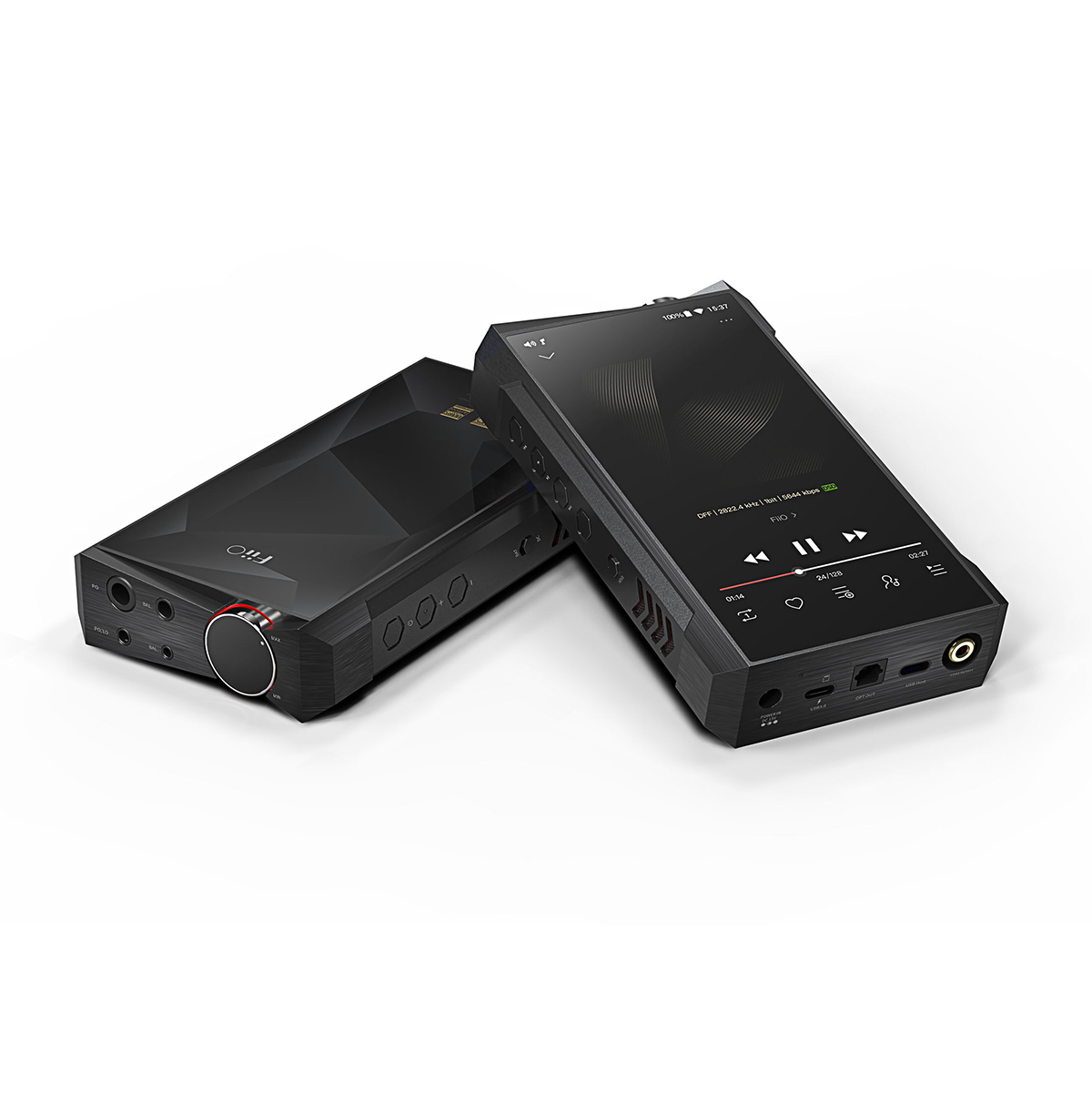 FiiO M17 High-Resolution Portable Music Player with Bluetooth & WiFi - Perfect for Audiophiles, Travel, and Home Listening