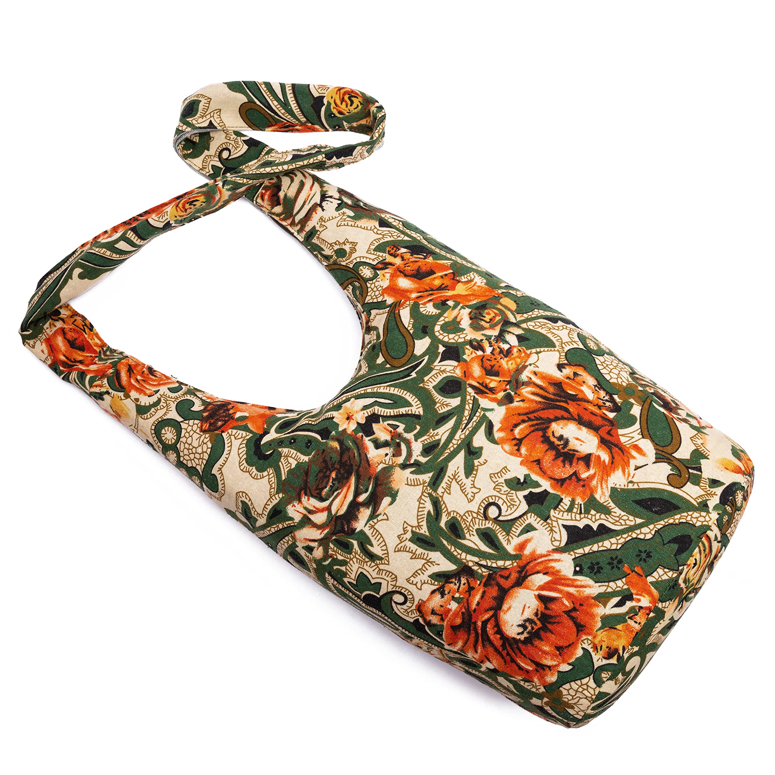 Stylish Women's Canvas Shoulder Bag - Bohemian Animal Print Crossbody Purse for Everyday Use, Travel & Casual Outings