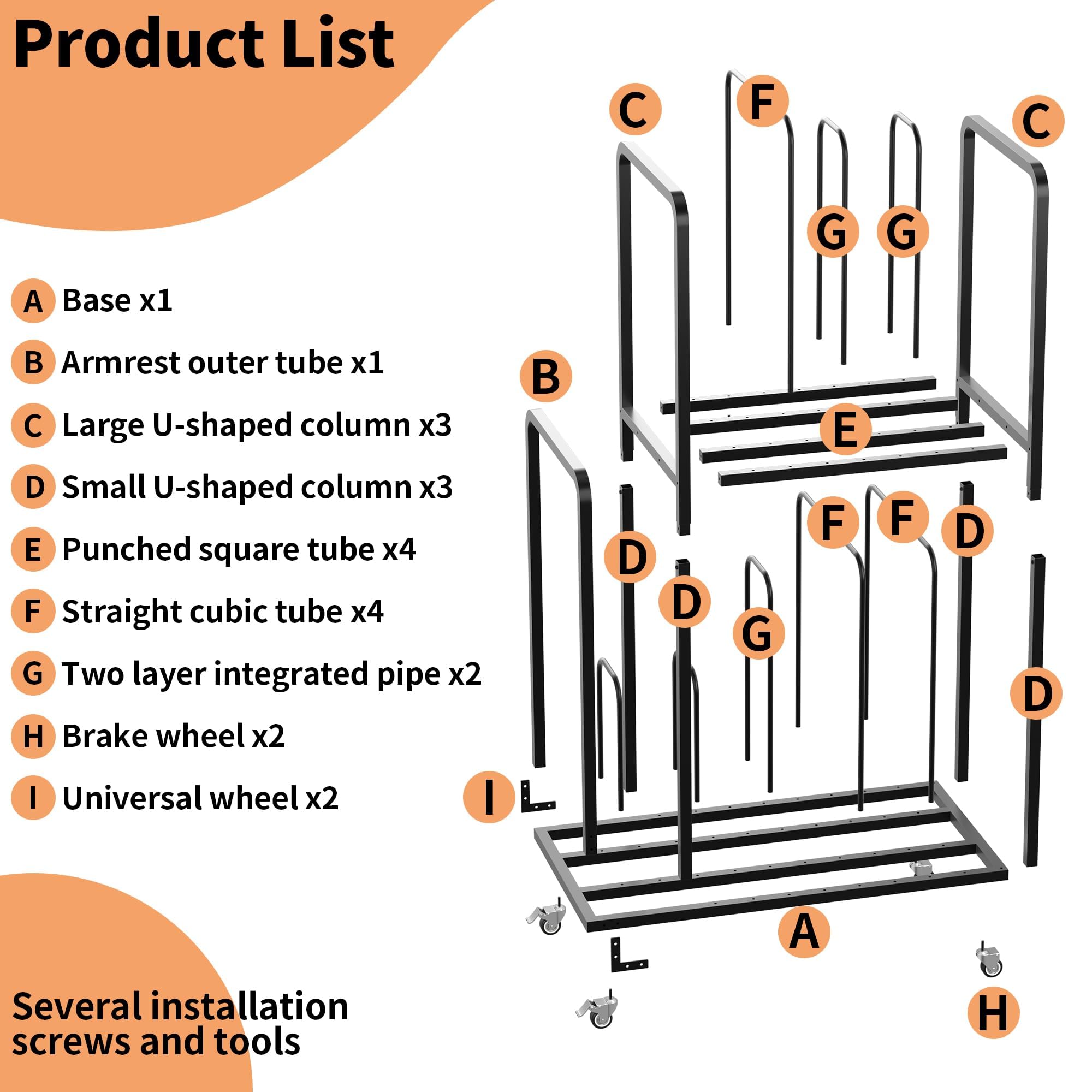 Lukar 2-Tier Metal Art Storage Rack with Wheels & Handle - Heavy Duty Canvas Drying Rack for Artists - Perfect for Studios, Galleries & Art Classrooms - Organize Paintings, Prints & Panels Easily
