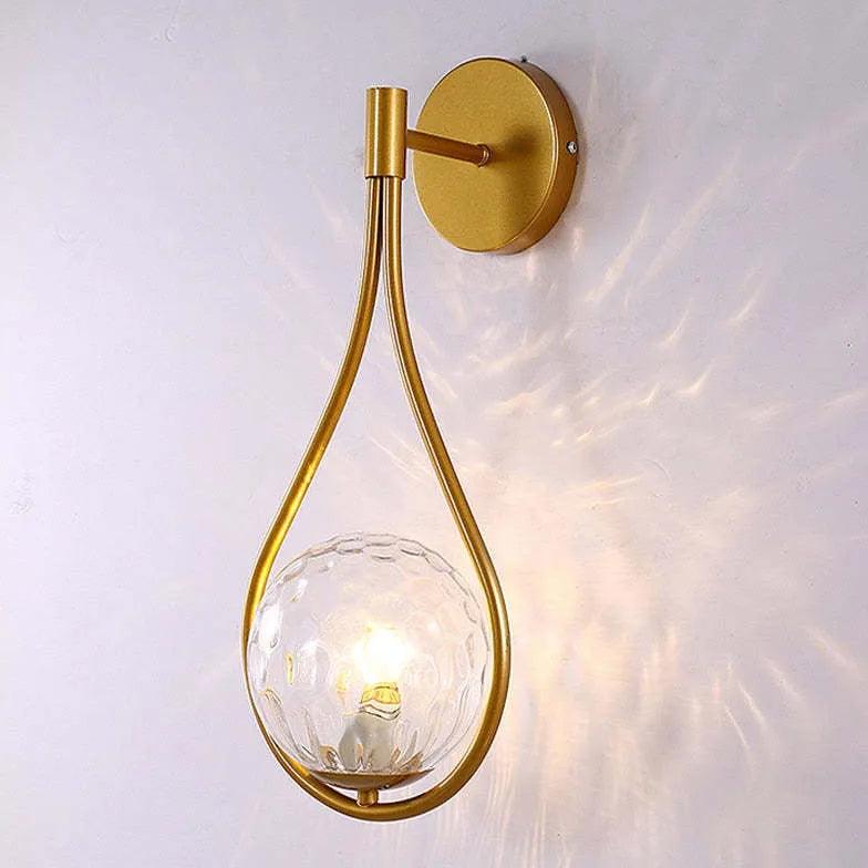 Minimalist Teardrop Wall Lights - Modern LED Sconce Lighting for Bedroom, Living Room & Hallway - Energy Efficient Indoor Wall Lamp for Home Decor