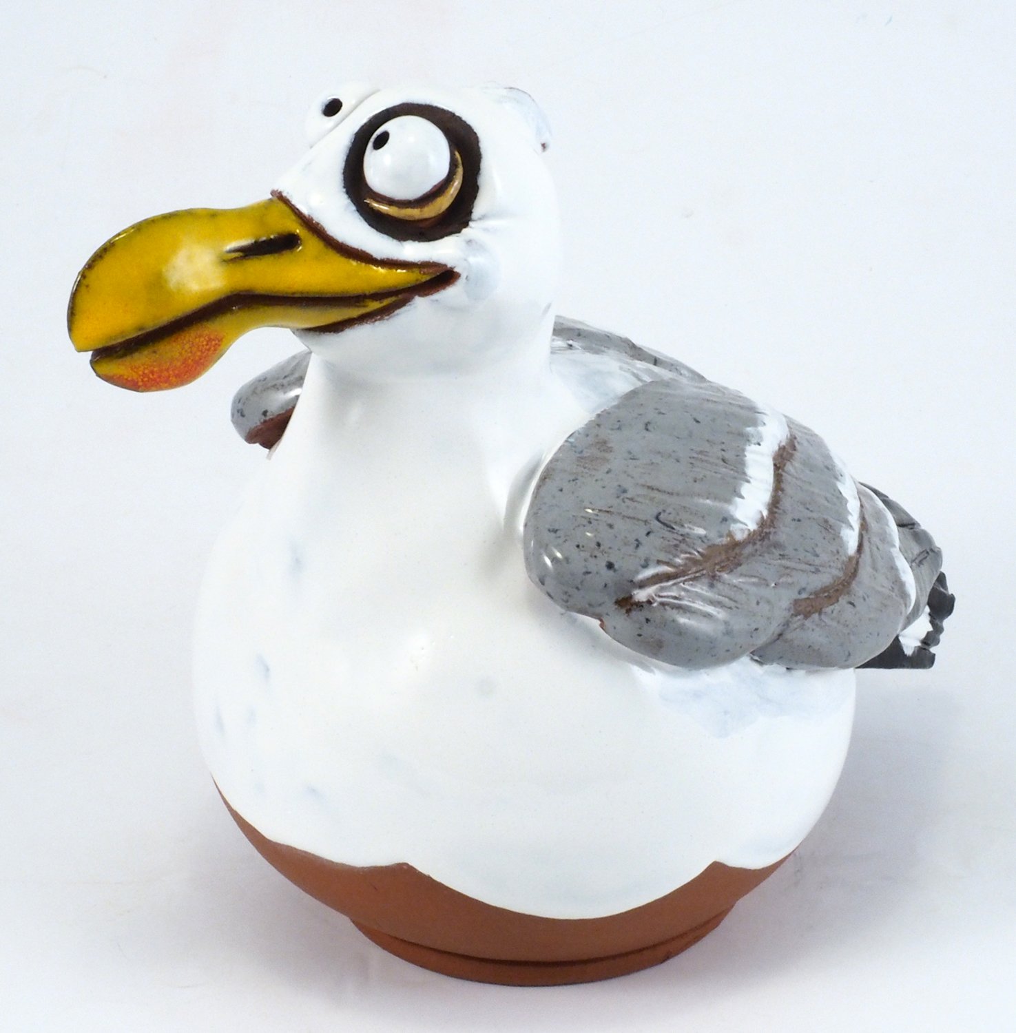 Handmade Frostproof Ceramic Seagull Lawn Stake - Unique Outdoor Garden Statue Decor for Women & Men - Perfect Gift for Gardeners, Yard & Patio Decoration - Ideal for Coastal, Beach & Backyard Themes