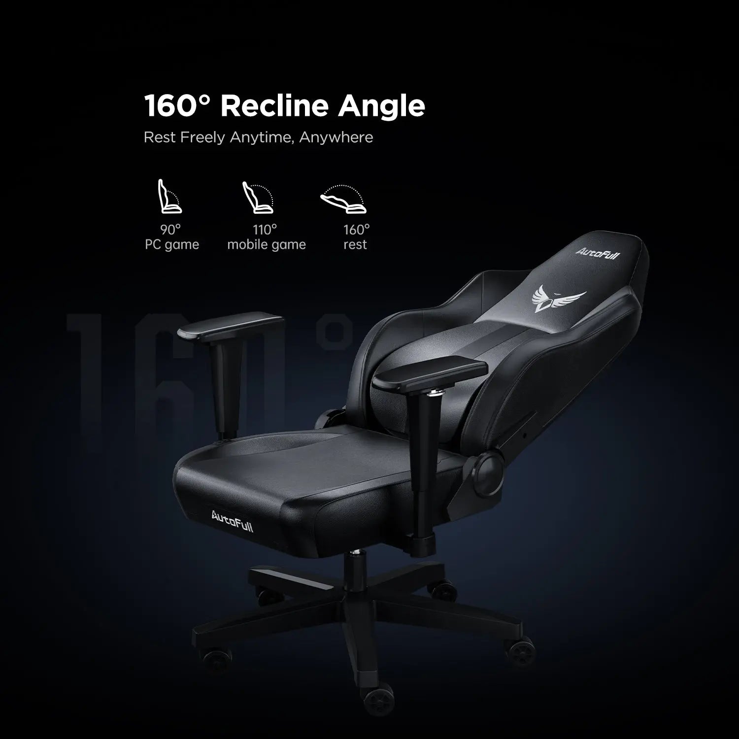 AutoFull M6 Basic Gaming Chair - Ergonomic Office & Racing Style Computer Chair with Lumbar Support for Home, Work, and Esports Gaming Setup