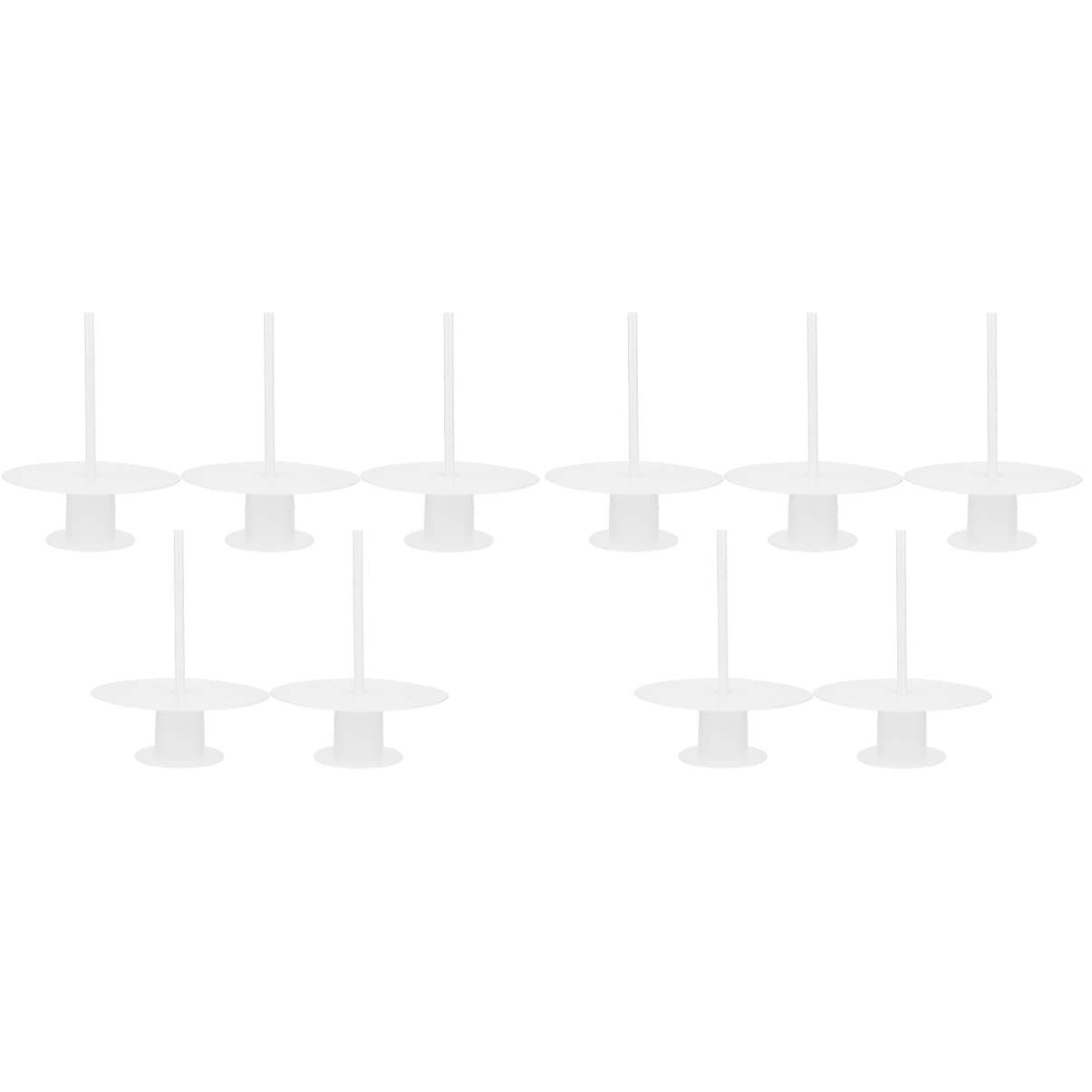 Yardwe 10 Sets Cake Stacking Brackets - Sturdy Cake Support Rods, Separator Stand & Plate Frame for Multi-Tier Wedding, Birthday, and Anniversary Cakes - Perfect for Professional Baking and Home Decorations