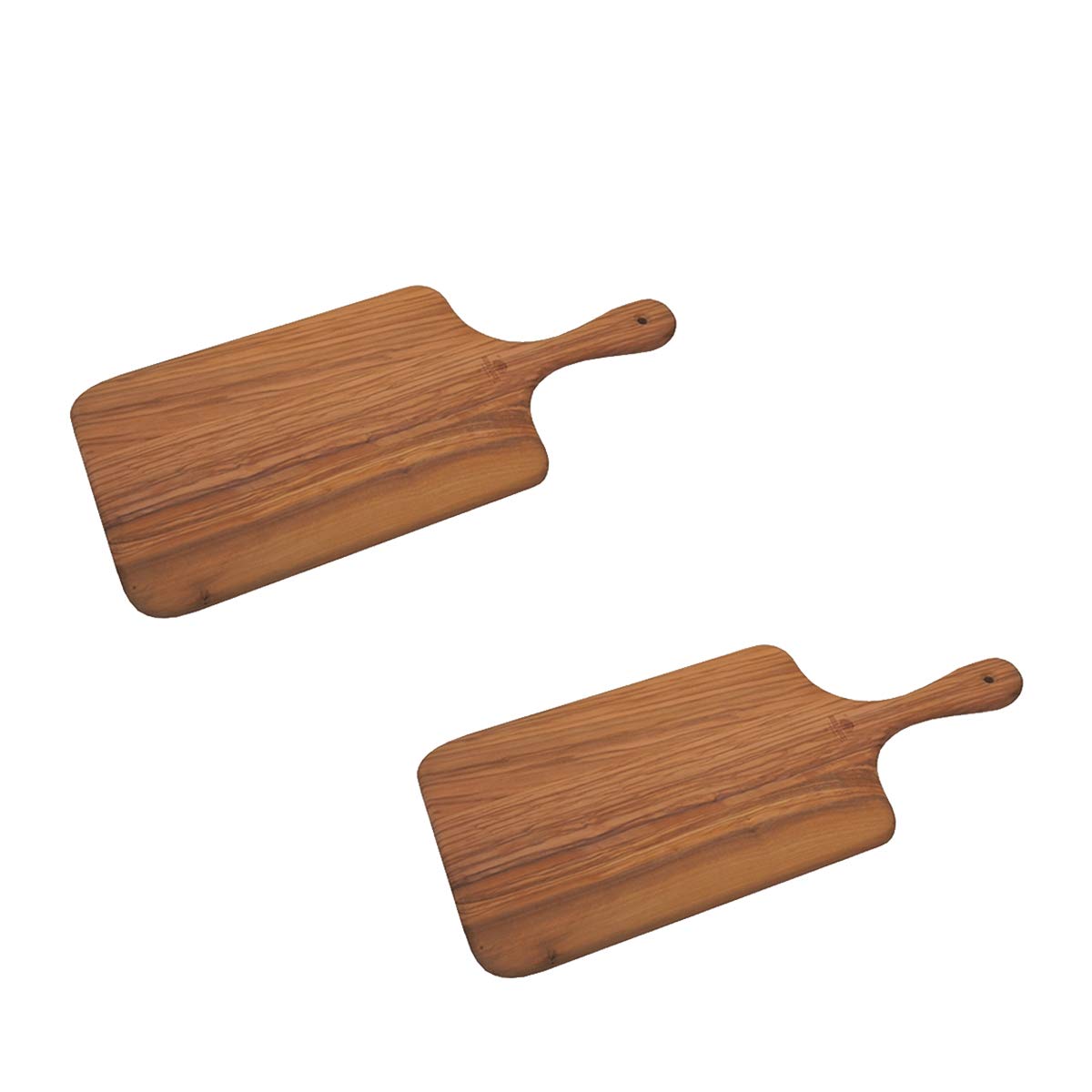 Premium Large Kitchen Cutting Board Set (2-Piece) - Handcrafted French Olive Wood, Vintage Style - Perfect for Chopping, Slicing & Serving - Ideal for Home Chefs & Gourmet Cooking