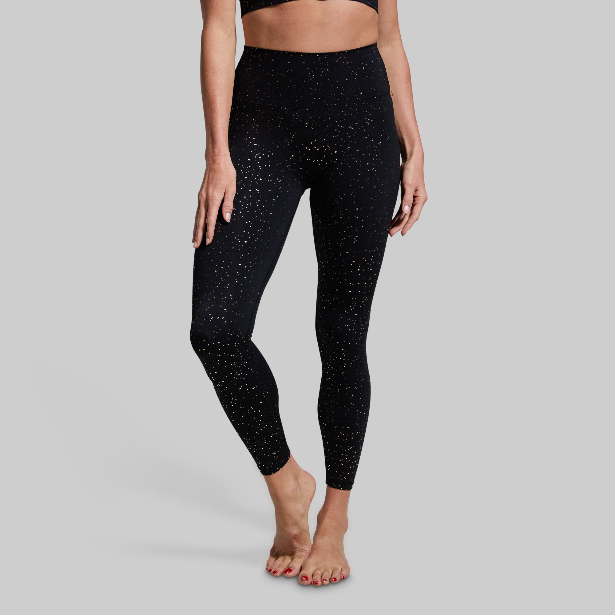 Synergy High Waist Yoga Leggings for Women - Noir Black - Tummy Control Workout Pants for Running, Gym & Lounge Wear
