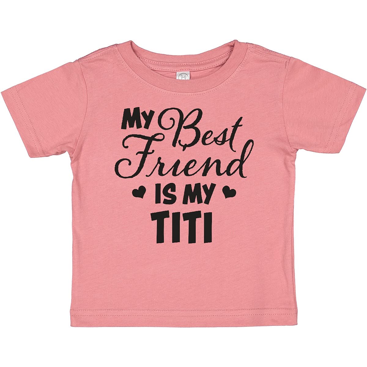 My Best Friend is My Titi with Hearts Baby T-Shirt - Perfect for Family Gatherings & Playdates