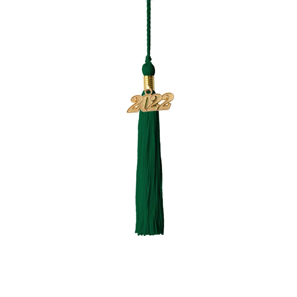 2022 Kindergarten Graduation Tassel with Gold Charm - Brown - Perfect for Preschool Ceremony, Photo Props & Keepsake Gifts