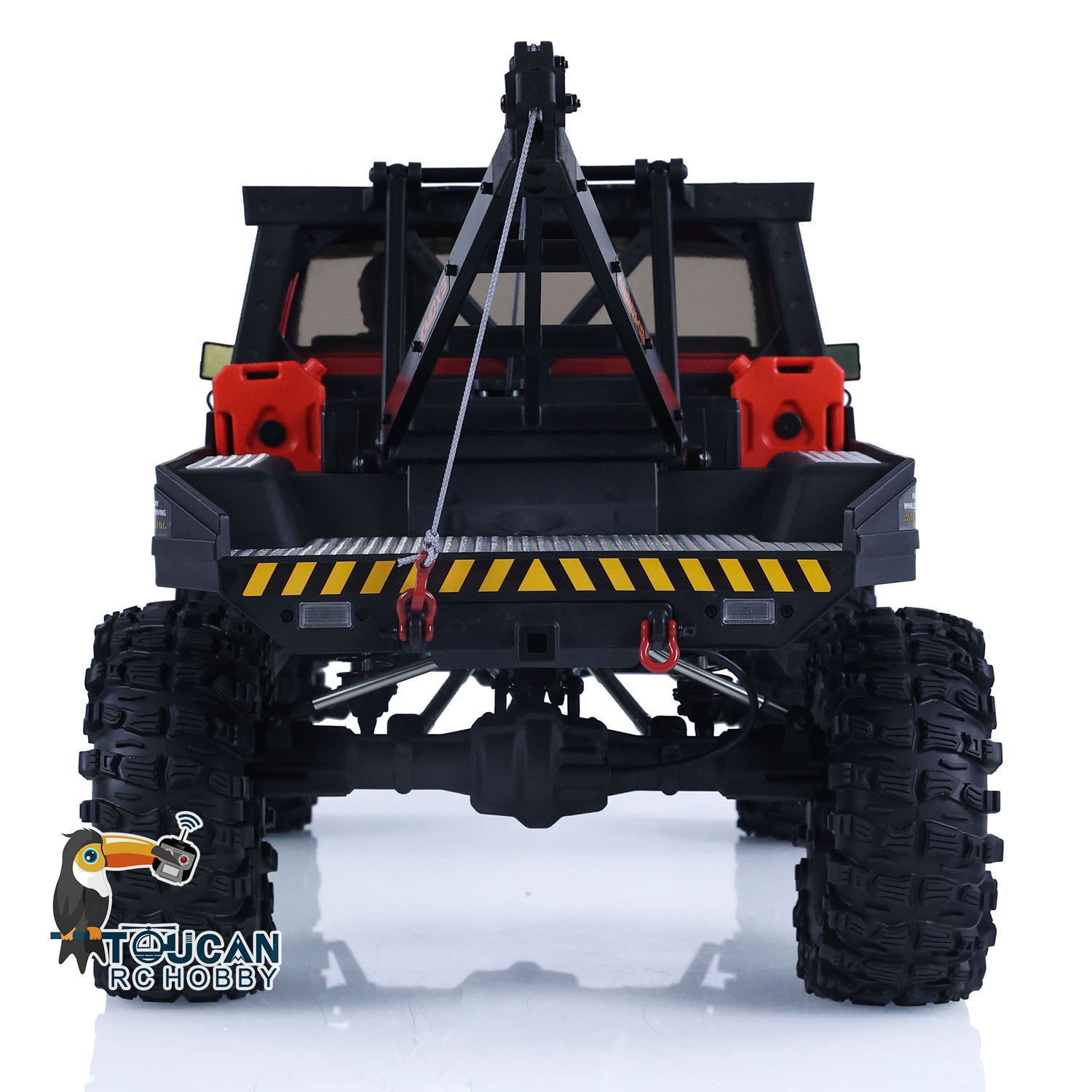 CrossRC EMO X3 1/8 Scale 4WD RC Towing Rescue Truck - 4x4 Remote Control Crawler with LED Light System & 2-Speed Transmission - Off-Road Adventure & Emergency Simulation Vehicle