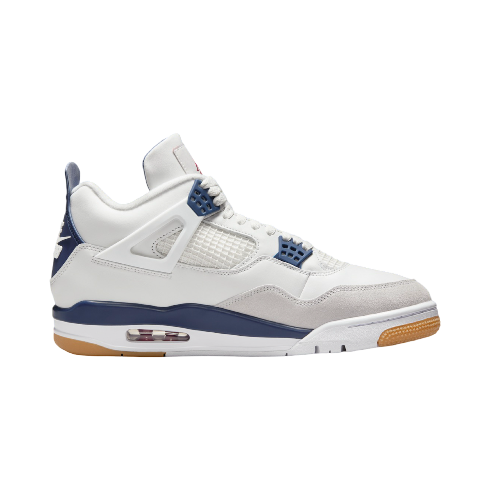 Air Jordan 4 Retro SB Sneakers in Summit White & Navy Blue - Perfect for Skateboarding, Streetwear Fashion & Casual Wear