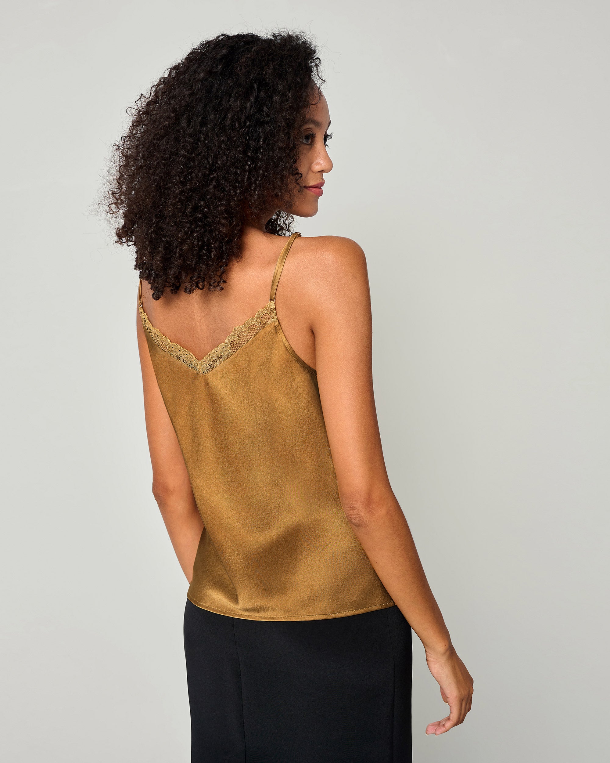 Lace Silk 2-in-1 Cami Top - Women's Elegant Lingerie & Sleepwear for Date Night & Boudoir