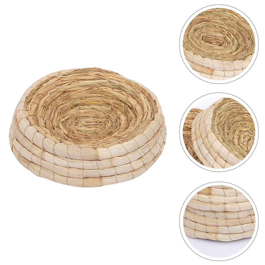 Balacoo Pet Bed - Woven Nest for Birds, Guinea Pigs & Bunnies - Grass House for Small Animals