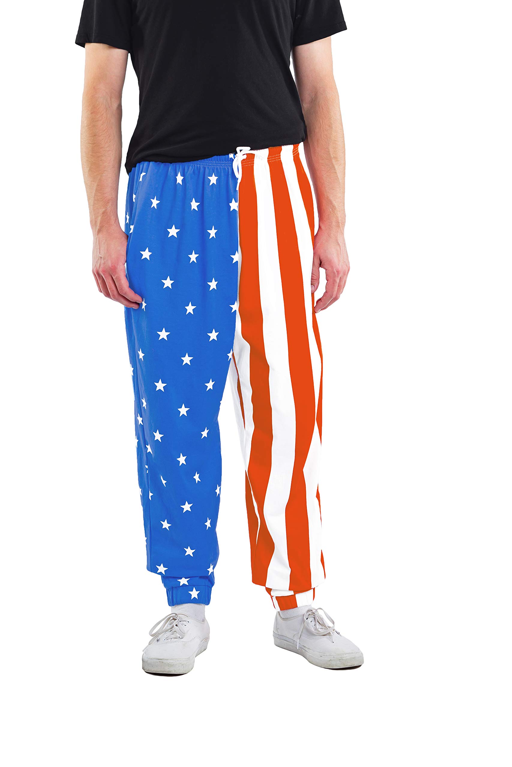 Funny Workout Pants for Men | Baggy Sweatpants Activewear by Tipsy Elves - Perfect for Gym, Lounging & Comedy Workout Videos