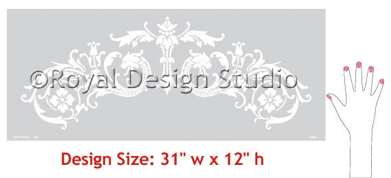 Gargoyle Arch Classic Panel Stencil - Gothic Decor Stencil for DIY Home Decor, Wall Painting, and Concrete Projects | Perfect for Halloween, Haunted Houses, and Medieval-Themed Designs