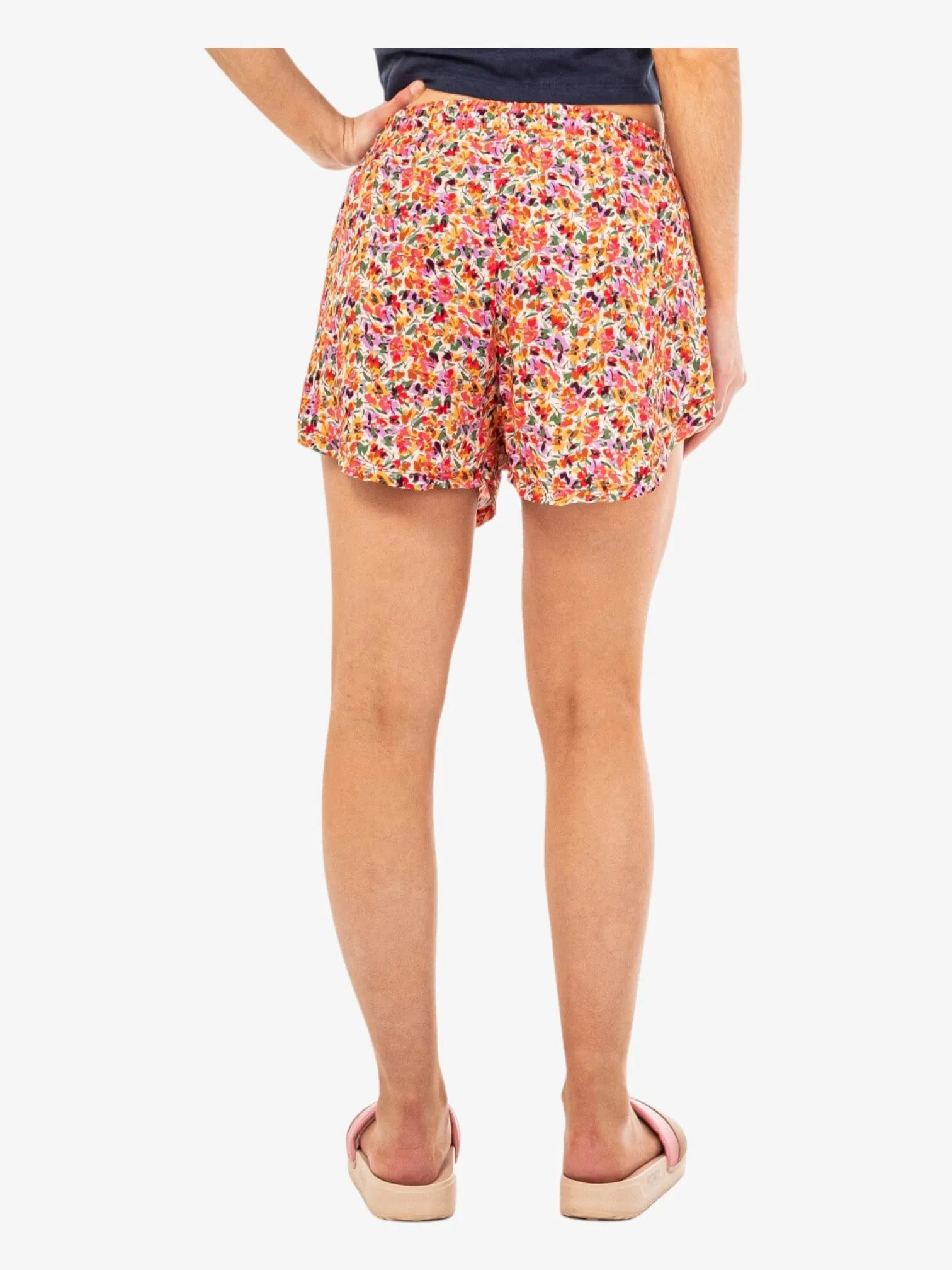 Roxy Tropical Sundance Floral Print Shorts - Women's Casual Summer Beach Shorts for Vacation, Surfing & Outdoor Activities