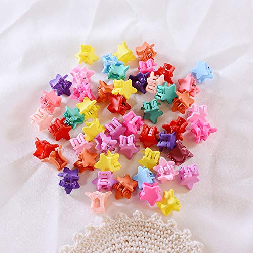 IKAAR 20-Piece Mini Colorful Star Hair Claw Clips Set - Cute Hair Accessories for Girls & Teens - Perfect for School, Parties & Everyday Styling
