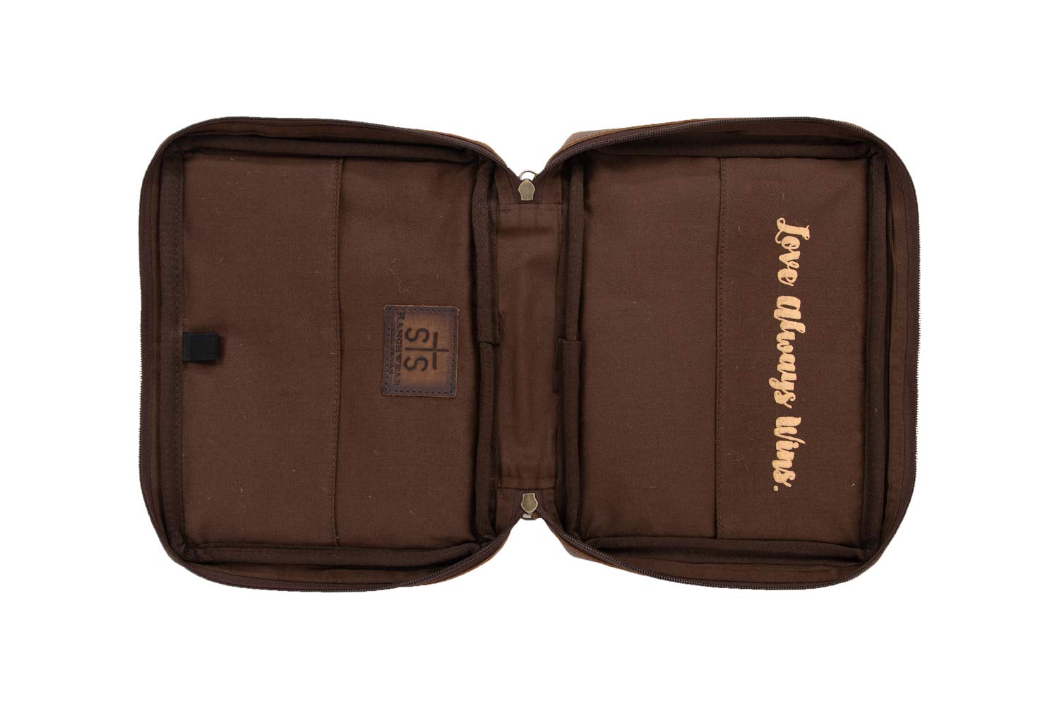 STS Ranchwear Genuine Cowhide Tablet & Book Cover - Tornado Brown One Size - Durable Leather Case for iPad, Kindle, Notebook - Perfect for Work, Travel & Outdoor Adventures