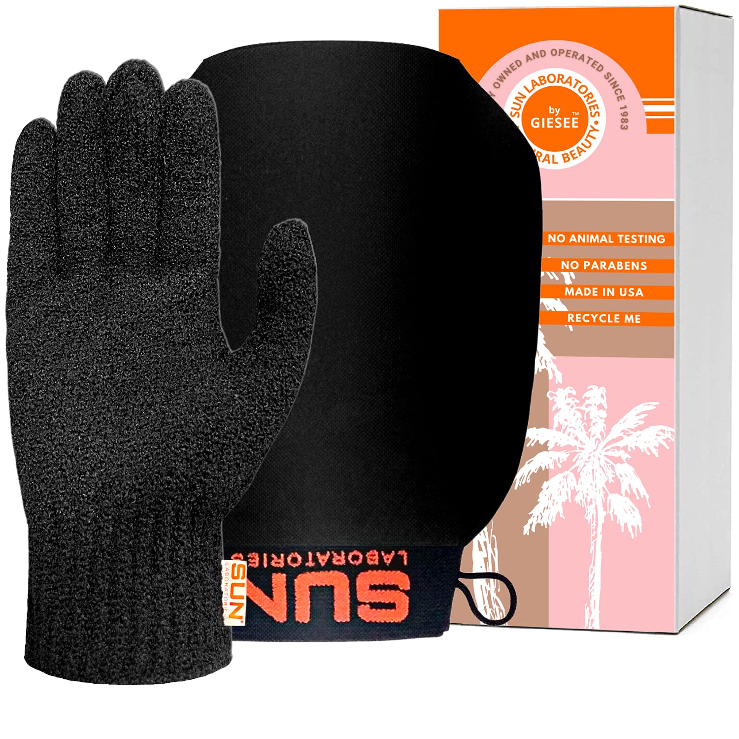 Sun Labs Exfoliating Mitt & Body Glove - Deep Exfoliation for Smooth Skin - Perfect for Shower, Spa & Self-Care Routine