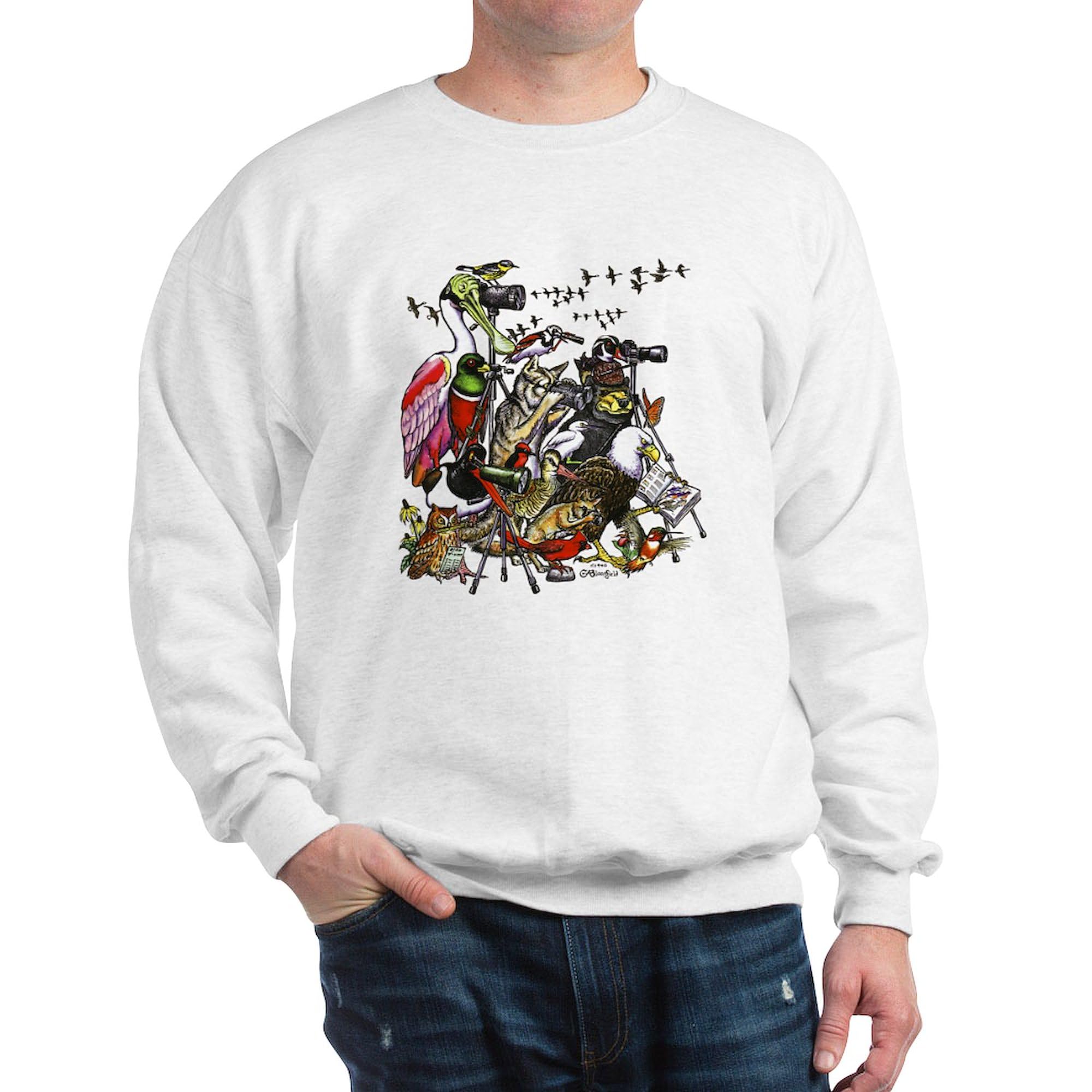 Bird Watching Sweatshirt - Classic Crew Neck Lightweight Pullover for Birders | Comfortable & Stylish for Outdoor Birding & Casual Wear