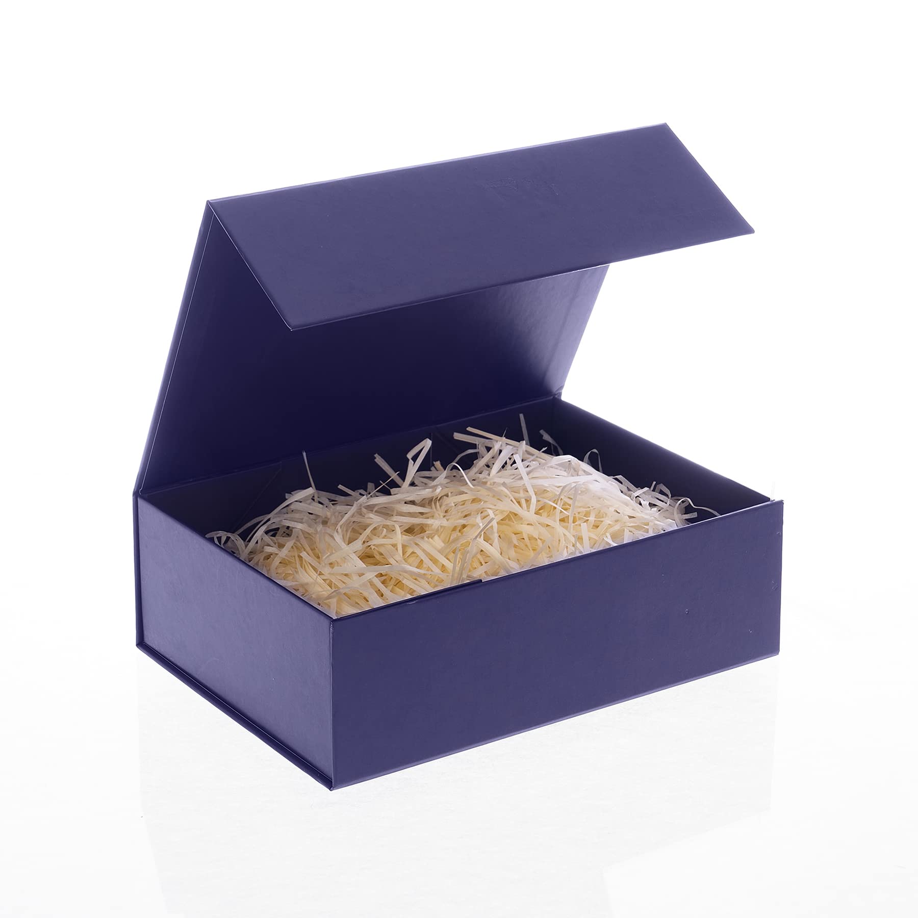 Navy Blue Gift Boxes with Magnetic Lid - 7.8x7x3.1 Inch Collapsible Wedding Proposal Box for Groomsmen & Bridesmaids | Perfect for Jewelry, Engagement Rings, Wedding Favors & Special Occasion Gifts