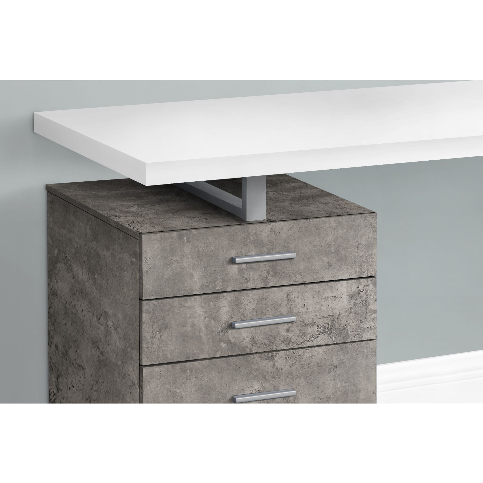 60 Inch Large Computer Desk for Home Office - Modern Writing Workstation with Sturdy Frame - Perfect for Remote Work, Gaming & Study