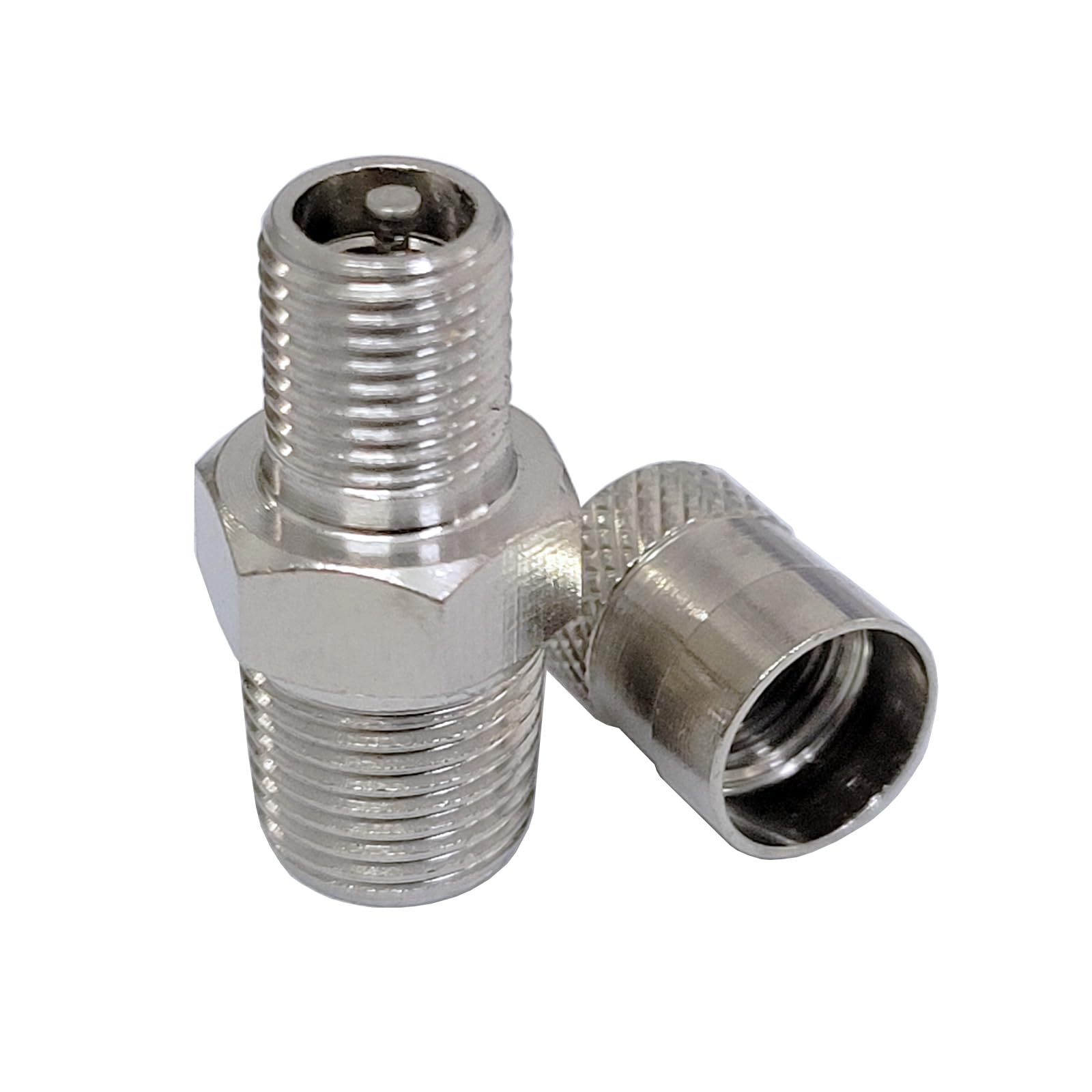 10 Pcs 1/8 Inch BSPT BSP Schrader Tank Valve - 25mm Wheel Air Compressor Valve - 35 Bar 500 PSI High Pressure - for Bicycle Tires, Motorcycles & Industrial Air Tools