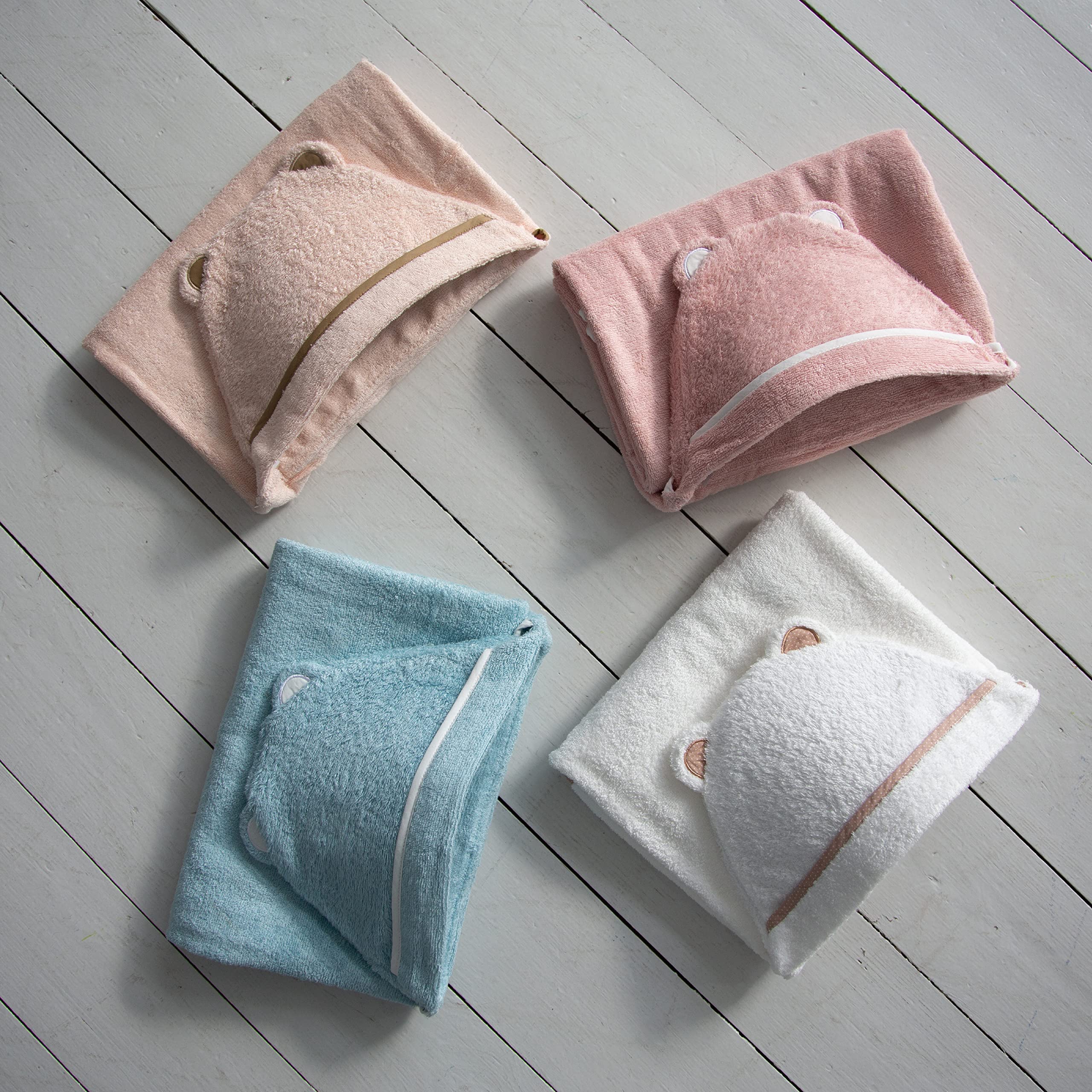 Premium Soft Bamboo Rayon Toddler Hooded Towel - Large Absorbent Baby Bath Towel for Boys & Girls - Ideal for Swimming, Bath Time & Beach (Pink)