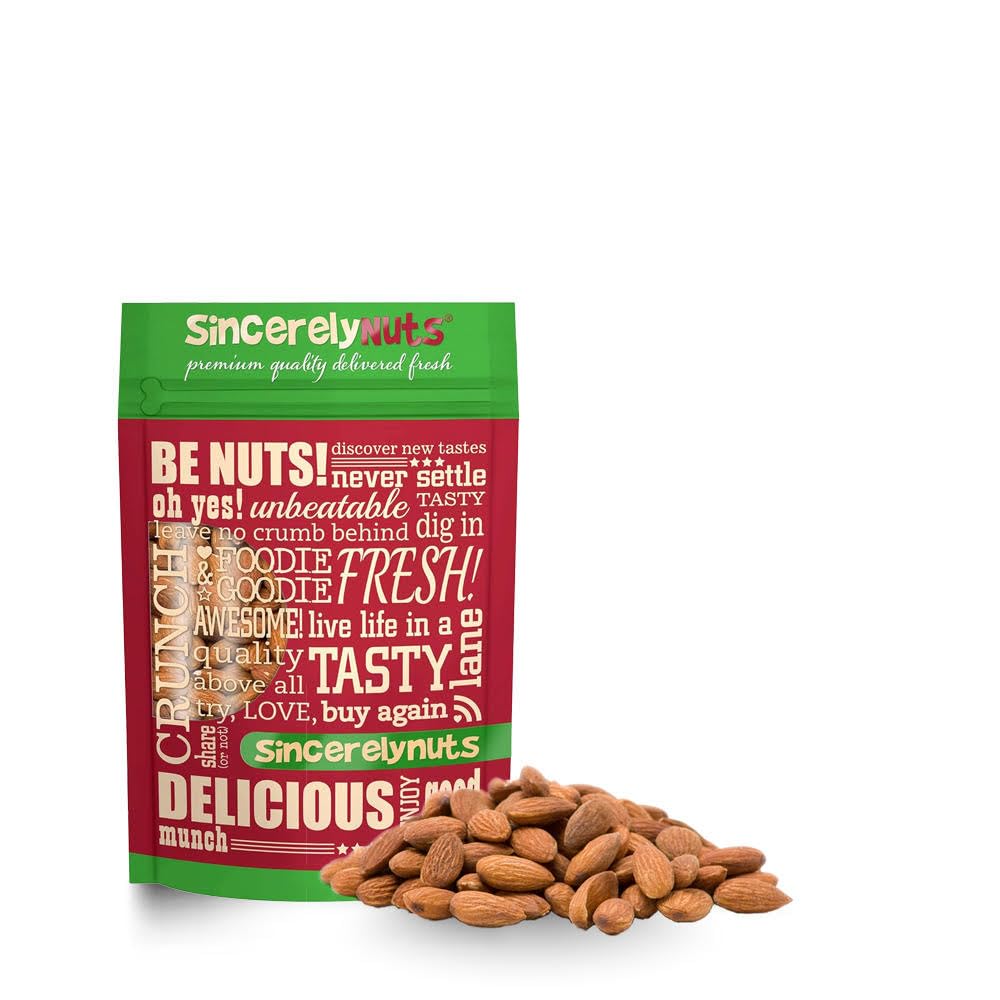 Sincerely Nuts – Roasted Whole Salted Almonds | 5 Lb Bulk Bag | Healthy Low Calorie Vegan Gluten-Free Snack | Kosher Certified | High in Fiber Protein Vitamins & Minerals | Perfect for On-the-Go, Office, or Post-Workout Nutrition