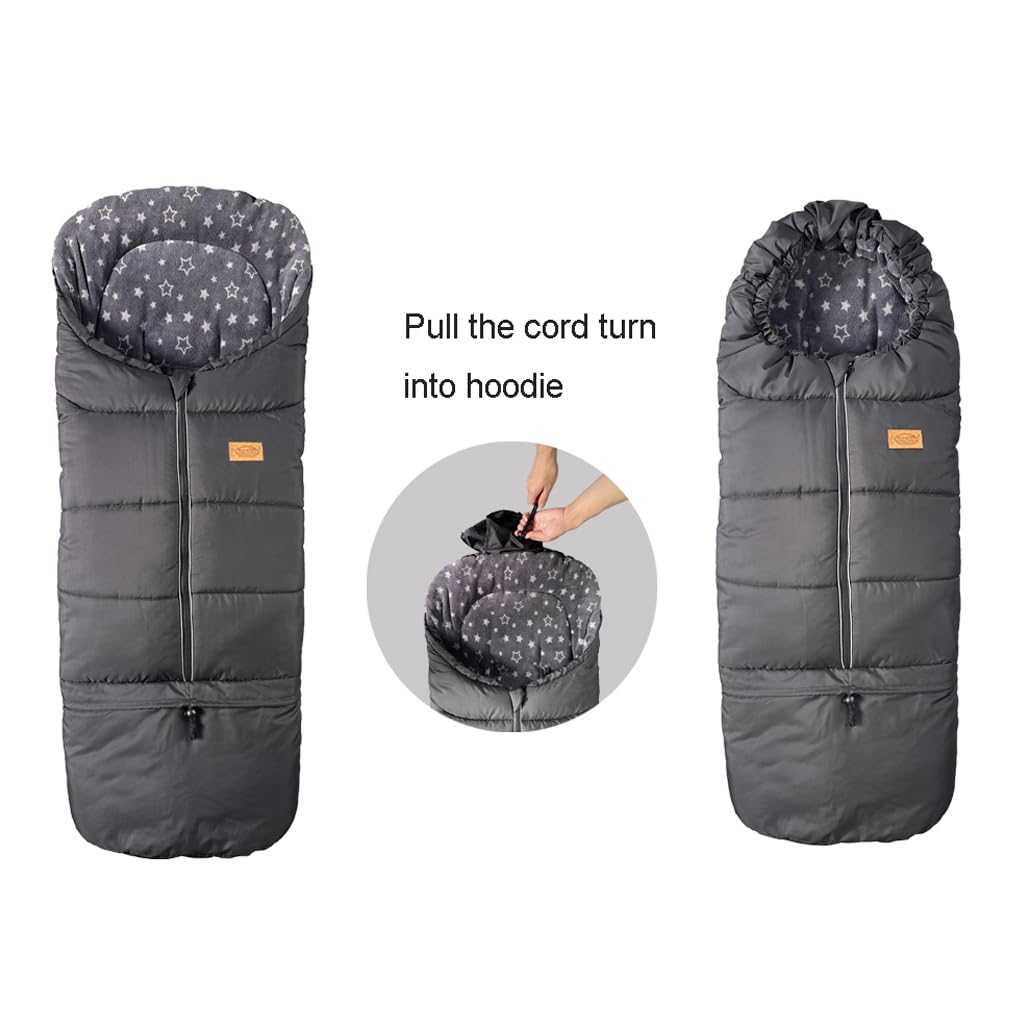 0-5T Adjustable Waterproof Stroller Winter Cover - Universal Fit for All Strollers, XL Stroller Bunting Bag for Infants to Preschoolers - Perfect for Outdoor Winter Walks, Shopping & Travel