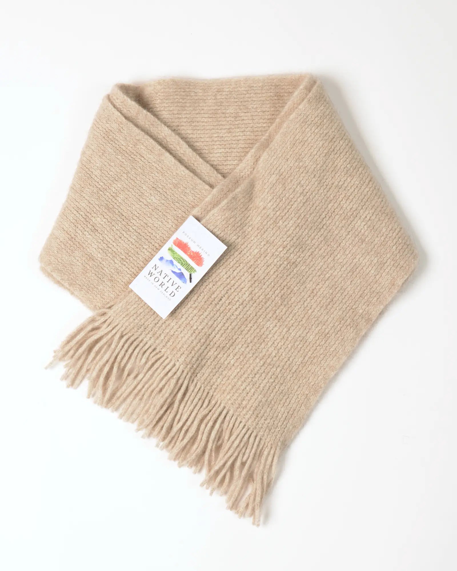 Natural Possum Merino Wool Scarf - Soft & Warm Winter Accessory for Men & Women - Perfect for Cold Weather, Outdoor Activities & Fashion