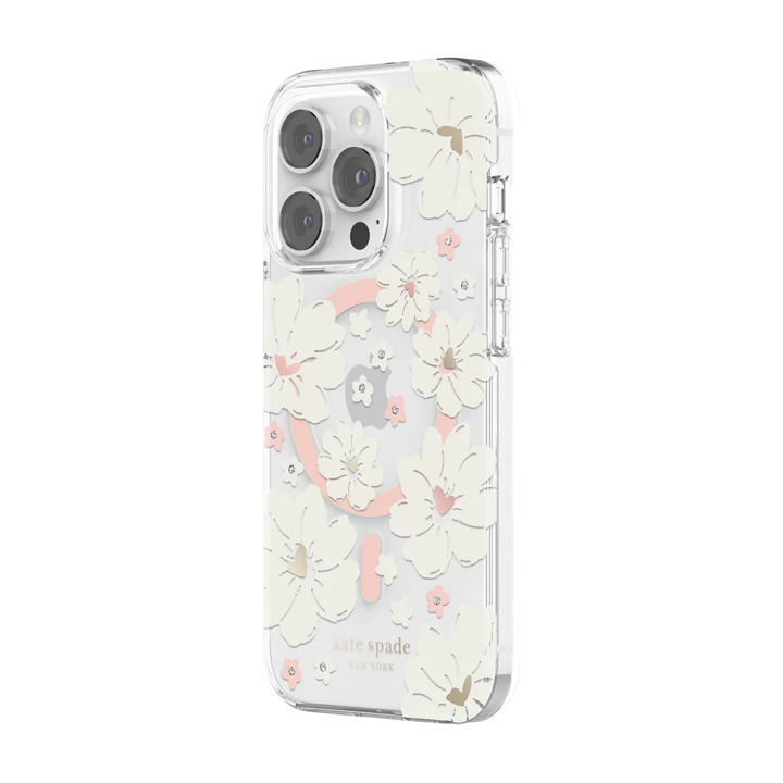 Kate Spade New York Floral MagSafe Case for iPhone 14 Pro - Stylish Protective Cover with Secure Magnetic Attachment - Perfect for Work, Travel & Everyday Use