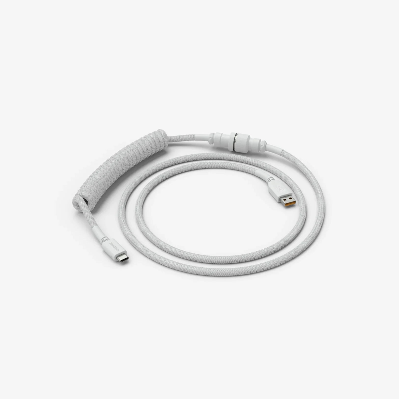 Premium Coiled USB Cable for Mechanical Keyboards - Aviator Connector, Durable & Tangle-Free - Perfect for Gaming, Typing & Office Workspaces