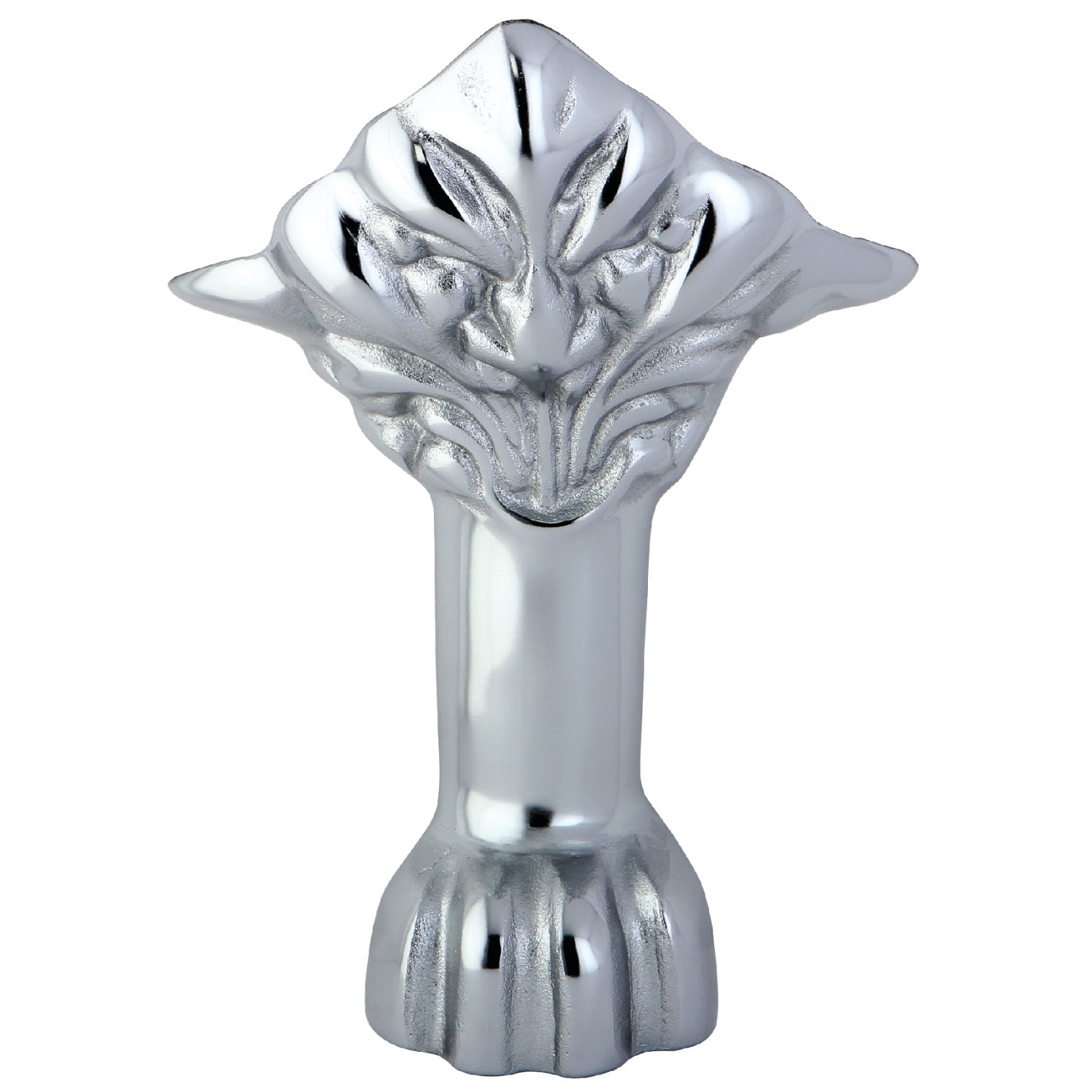 Aqua Eden VCTNH1 4-Piece Lion Paw Cast Iron Bathtub Feet Set - Polished Chrome Finish for Vintage & Modern Bathroom Decor