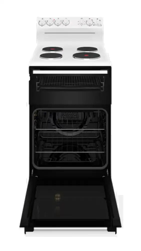 Westinghouse WLE532WC 54cm Electric Freestanding Cooker with Solid Cooktop - Perfect for Small Kitchens & Home Cooking
