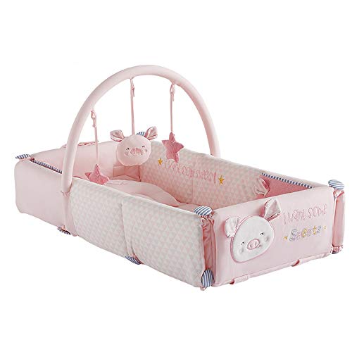 HANSHAN Portable Folding Travel Crib Bed for Newborns & Toddlers 0-4 Years - 39