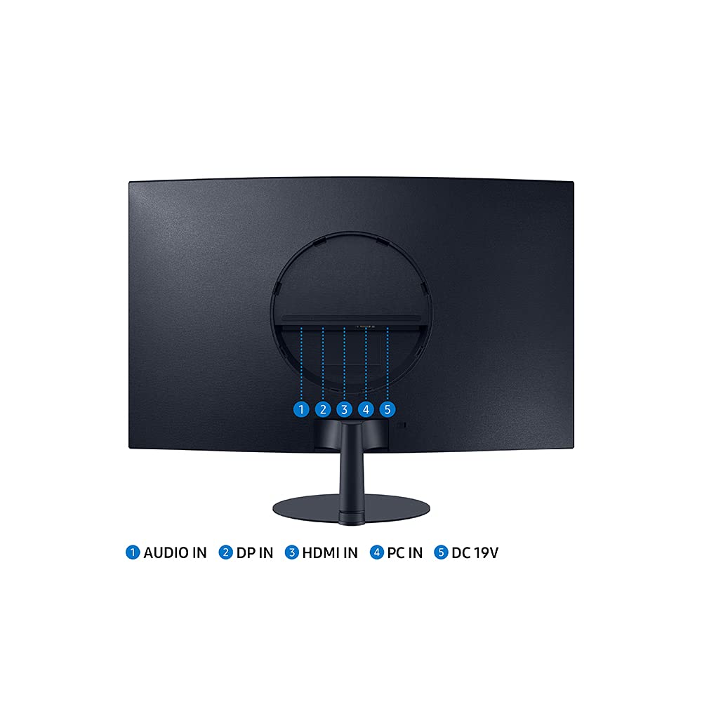 SAMSUNG T550 Series 27-Inch FHD 1080p Curved Computer Monitor with 75Hz Refresh Rate, Built-in Speakers, HDMI & DisplayPort, AMD FreeSync - Ideal for Gaming, Office Work, and Home Entertainment (LC27T550FDNXZA)