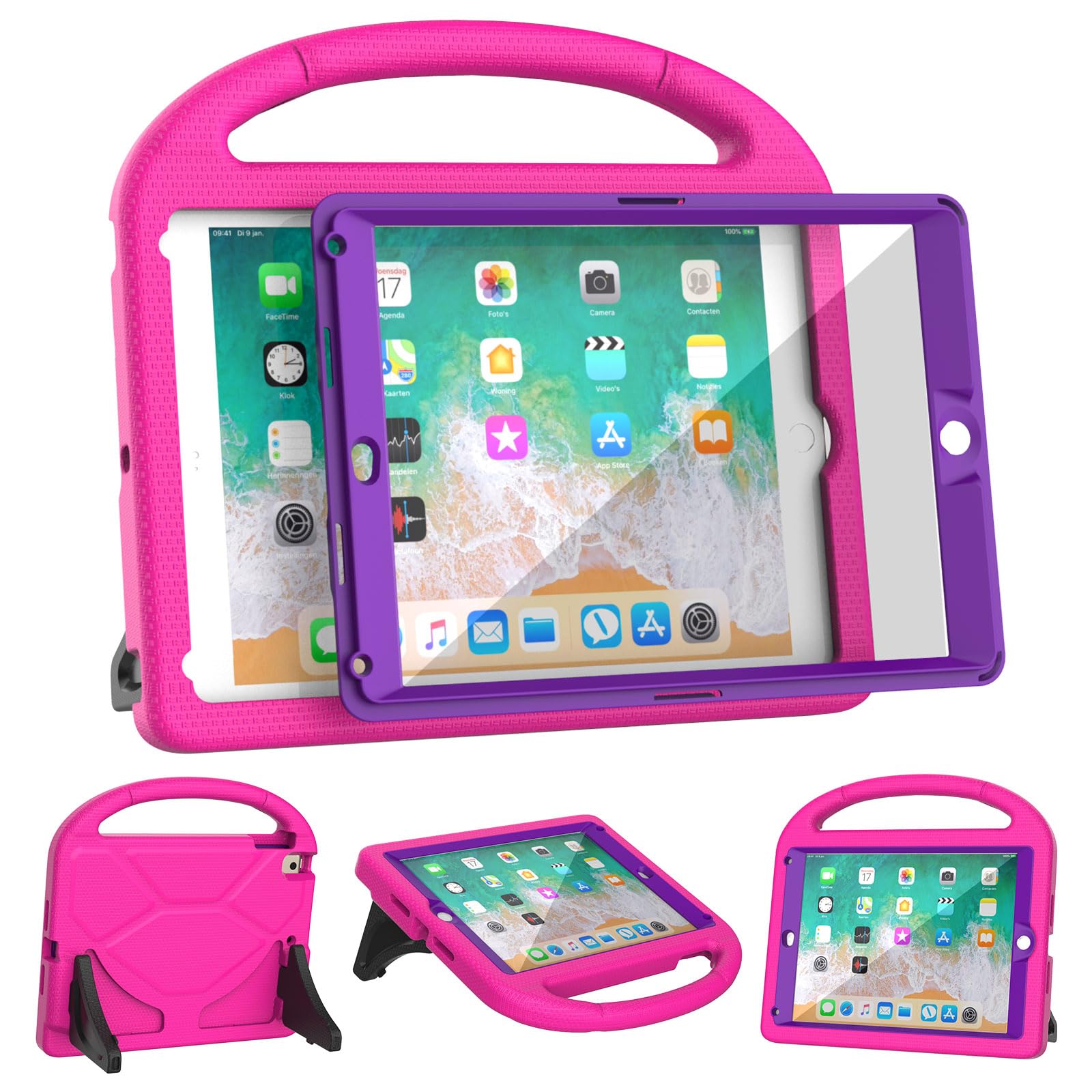 YIHE Shockproof Kids iPad Case for iPad 6th/5th Gen (9.7