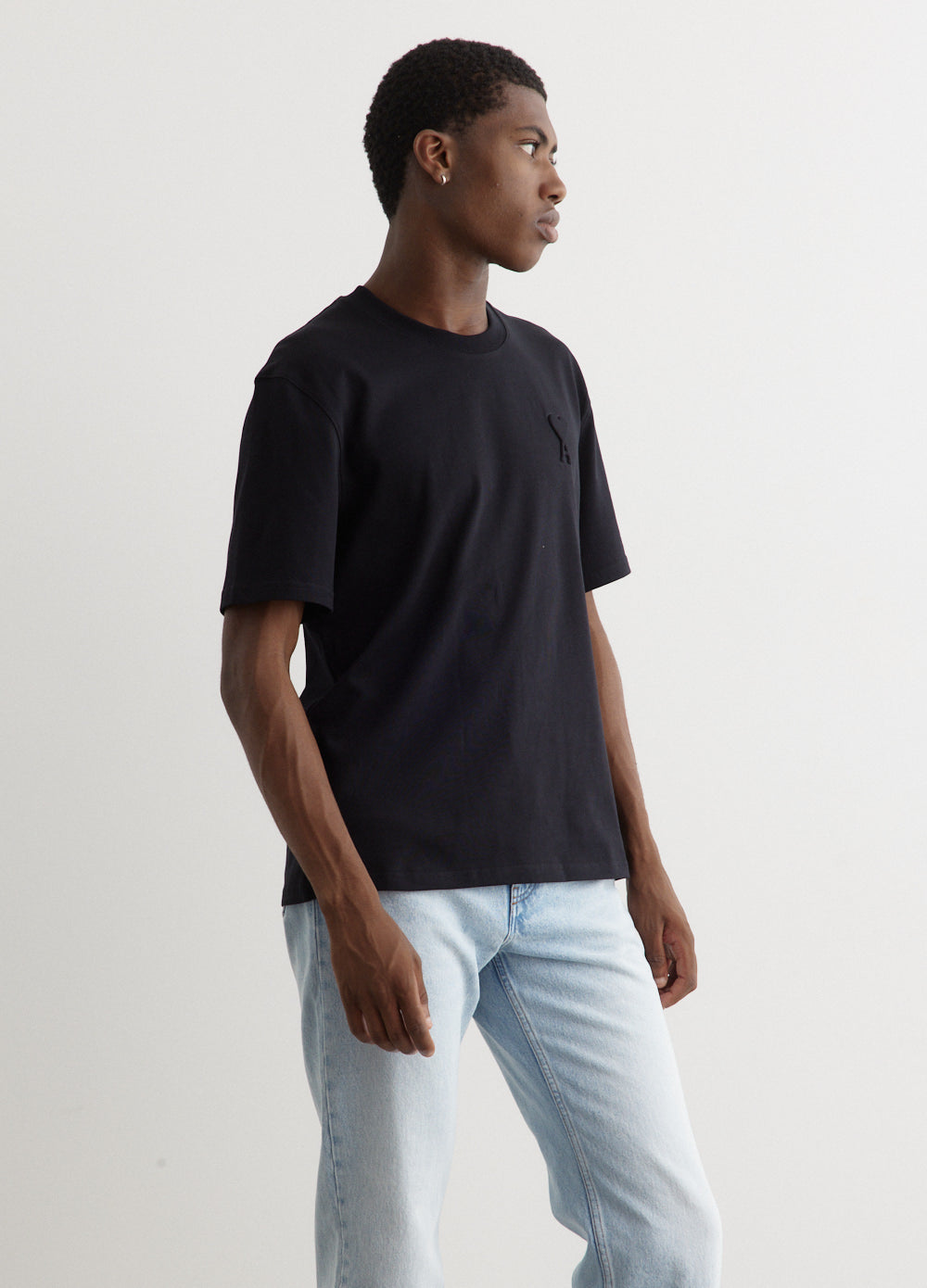 ADC Embossed Graphic T-Shirt - Black (UTS025-726-001) | Stylish Casual Wear for Men & Women | Perfect for Everyday Outfits, Streetwear & Lounge