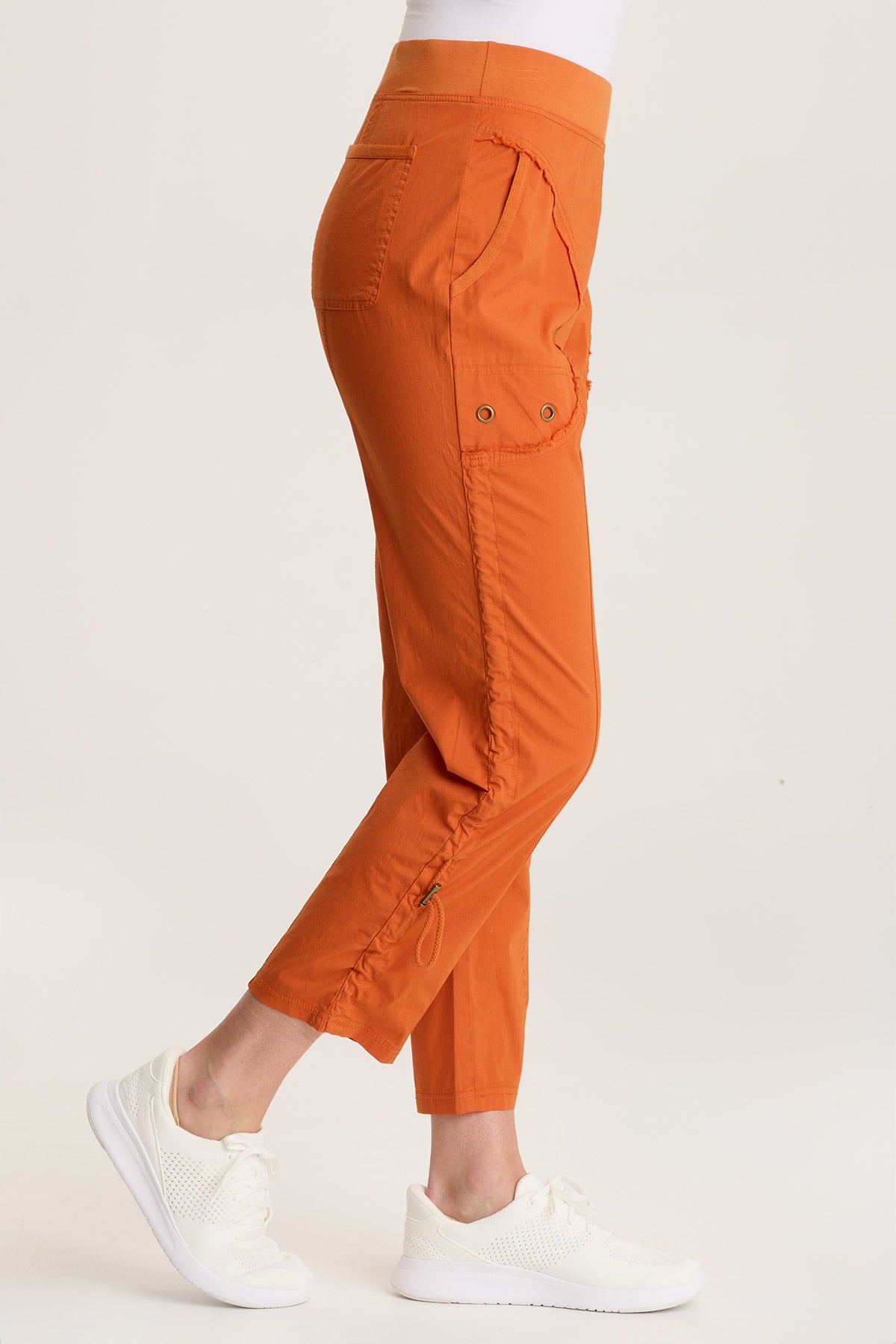 Otish Slim Poplin Crop Top for Women - Trendy Summer Casual Shirt Blouse for Outfits & Layering