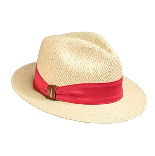 Packable Straw Fedora Hat for Men & Women - Lightweight Travel Panama Hat with Short Brim - Perfect for Beach Vacations, Summer Outfits and Outdoor Adventures