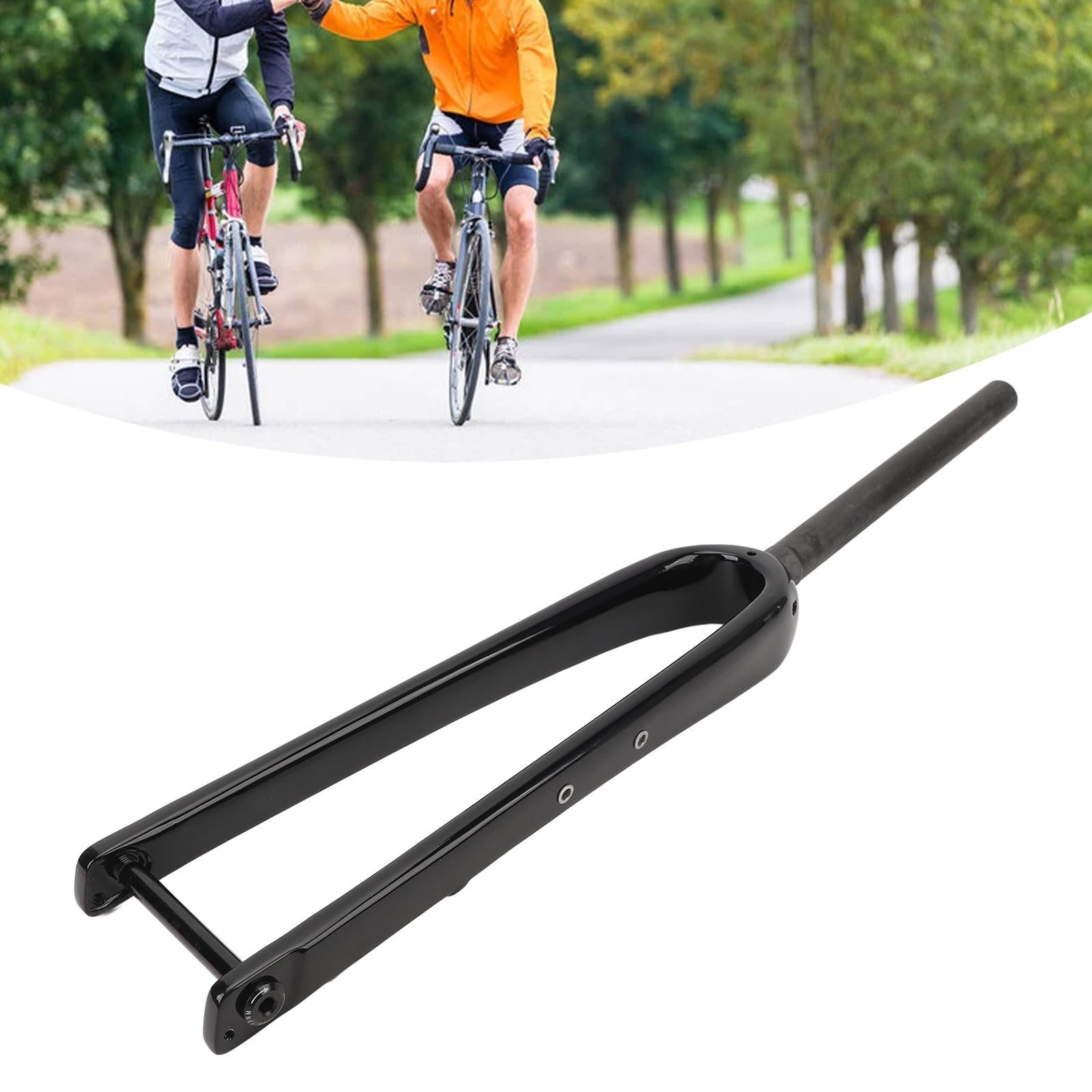 Carbon Fiber Gravel Bike Fork for Road Bikes - Lightweight & Shock Absorbing Design for Smooth Riding | Perfect for Off-Road Adventures, Commuting & Performance Cycling