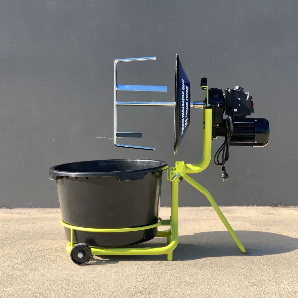 65L Drum Rotary Mixer - Heavy Duty Industrial Concrete & Mortar Mixer for Construction Sites & DIY Projects - BM677 Model