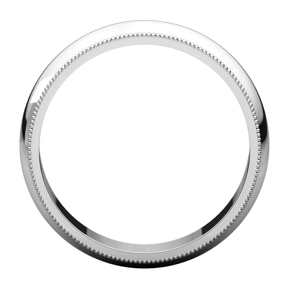 Jewels By Lux 925 Sterling Silver 5mm Milgrain Wedding Band Ring - Elegant Bridal Jewelry for Weddings & Anniversaries