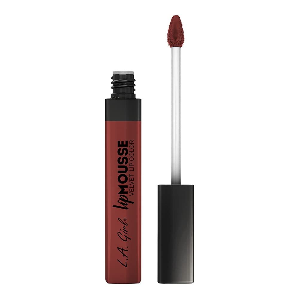 L.A. Girl Lip Mousse Liquid Lipstick - Unstoppable Glossy Finish, Long-Lasting & Hydrating Matte Lip Gloss for Women | Perfect for Date Night, Parties & Everyday Wear