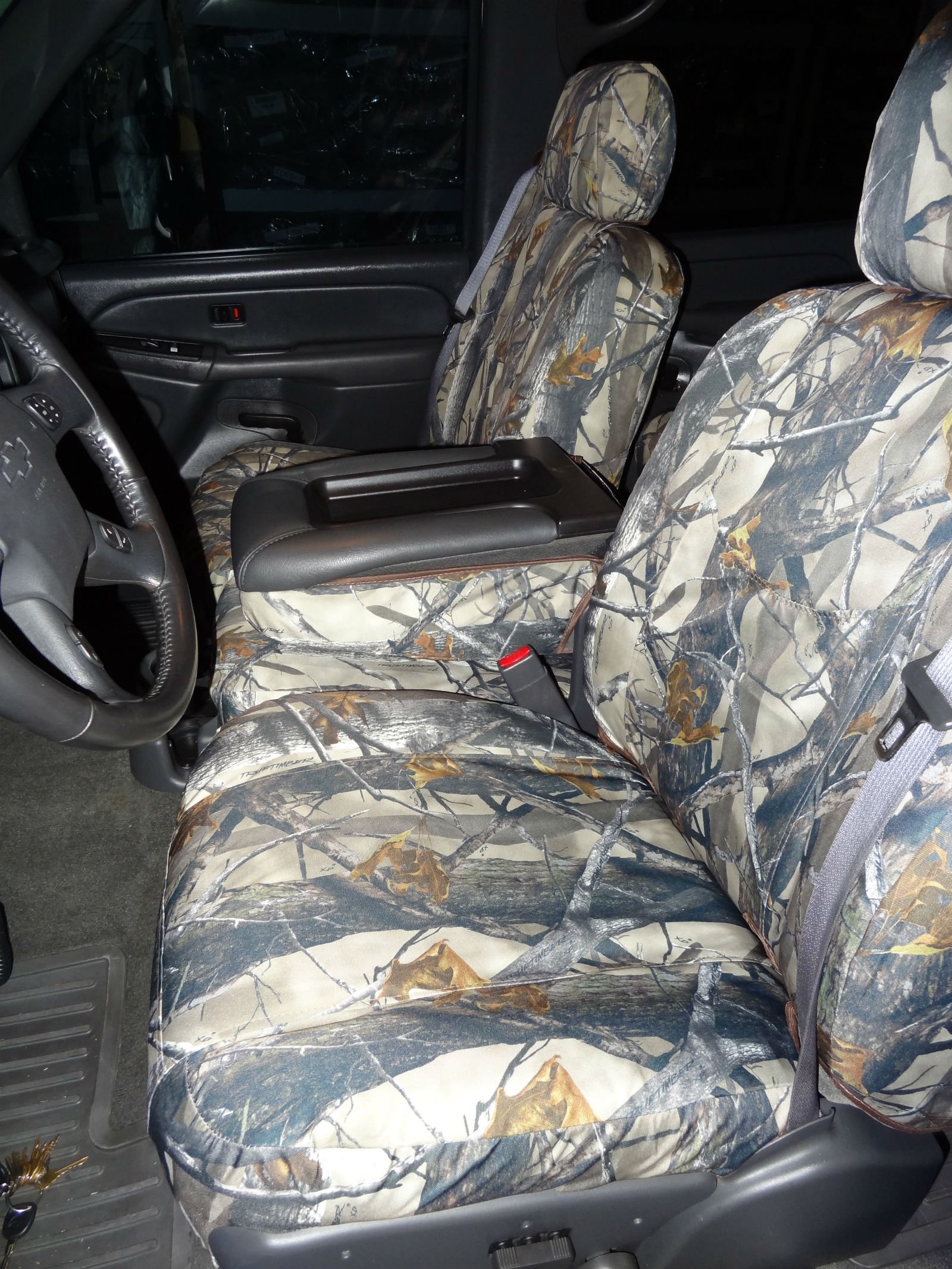 Durafit Custom Seat Covers for 2003-2006 Chevy Silverado LT Double Cab - Full Set (Front 40/20/40 Split & Rear 60/40 Bench) - XD3 Camo Endura Fabric - Perfect for Off-Roading, Hunting & Truck Protection