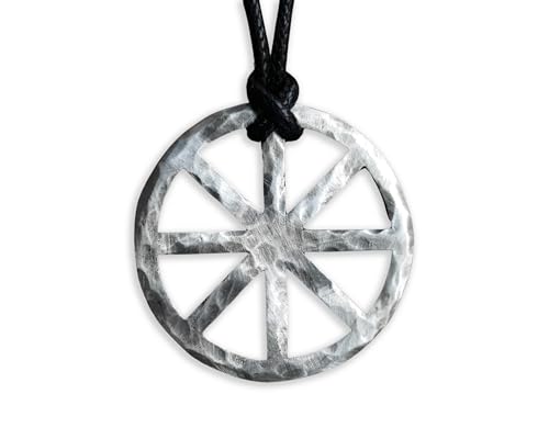 Big Solar Cross Necklace - Silver