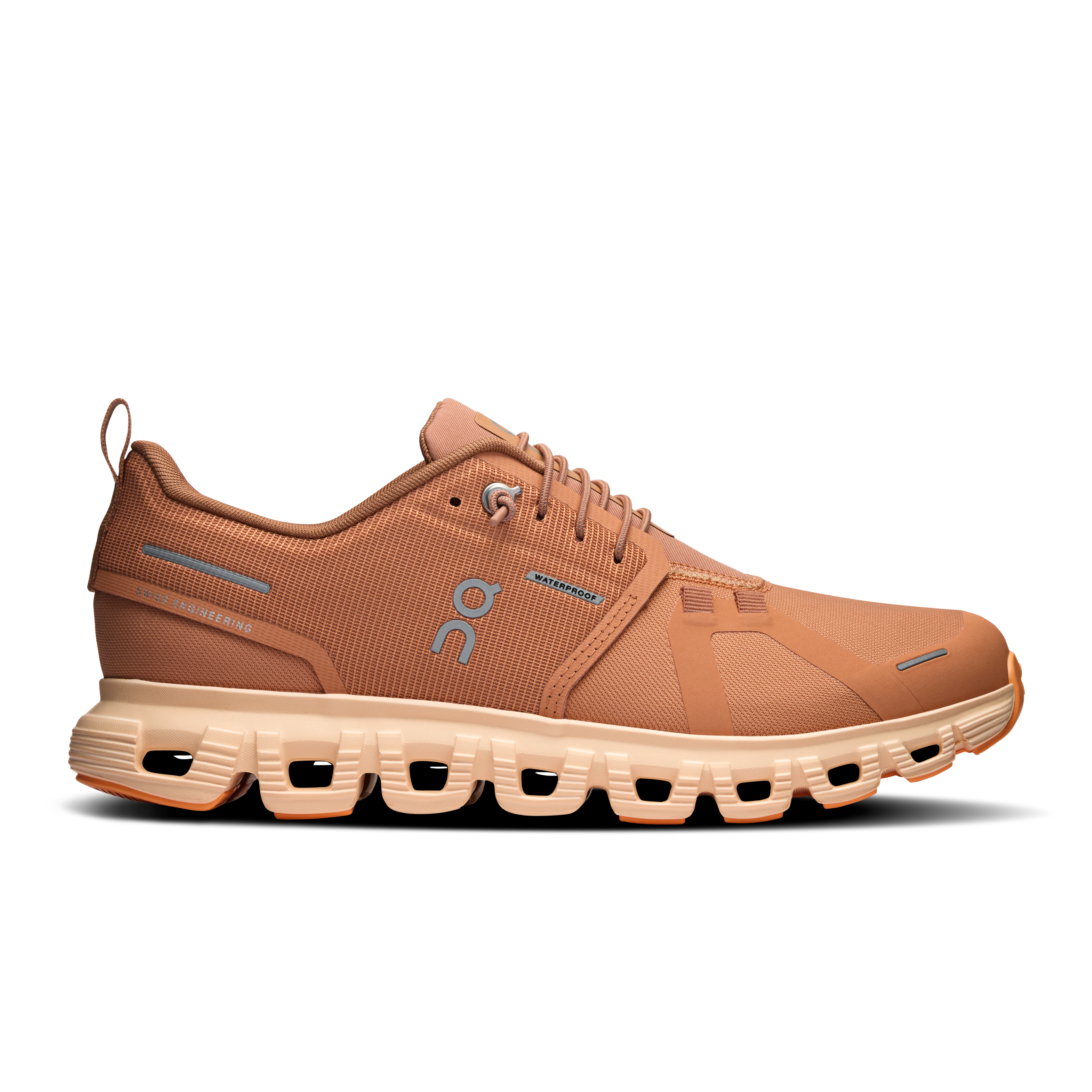 On Running Women's Cloud 6 WP Waterproof Running Shoes - Sandstone/Blonde | Lightweight & Cushioned for Trail Running, Hiking & Outdoor Activities
