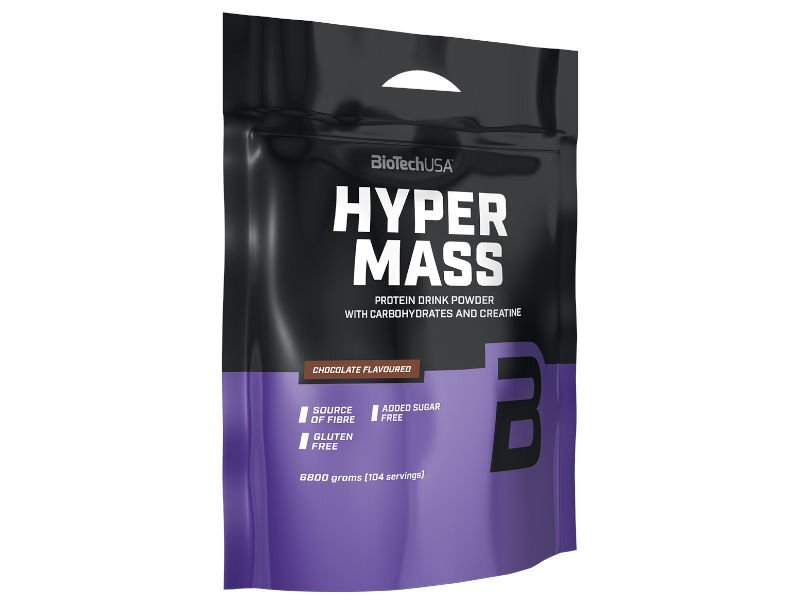 BioTechUSA Hyper Mass Gainer Protein Powder - Salted Caramel Flavor 15 lbs (6800g) for Muscle Growth & Weight Gain - Perfect for Post-Workout Recovery & Bodybuilding Nutrition