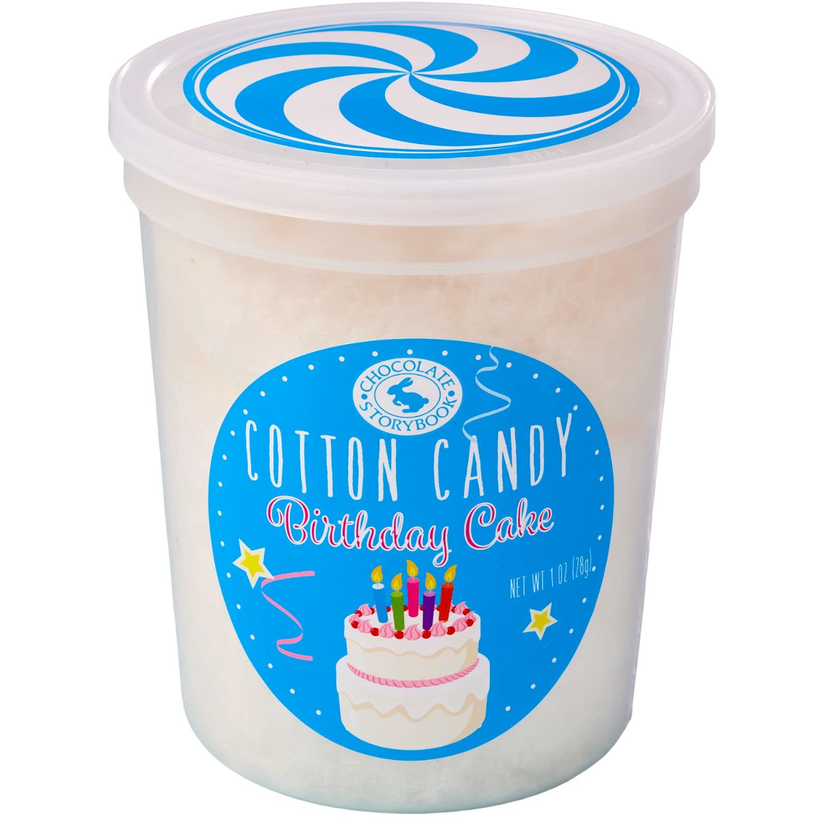 Gourmet Birthday Cake Flavored Cotton Candy (36 Pack) – Perfect for Holidays, Birthdays, Party Favors & Gag Gifts – Sweet Treat for Celebrations, Office Parties & Wedding Favors