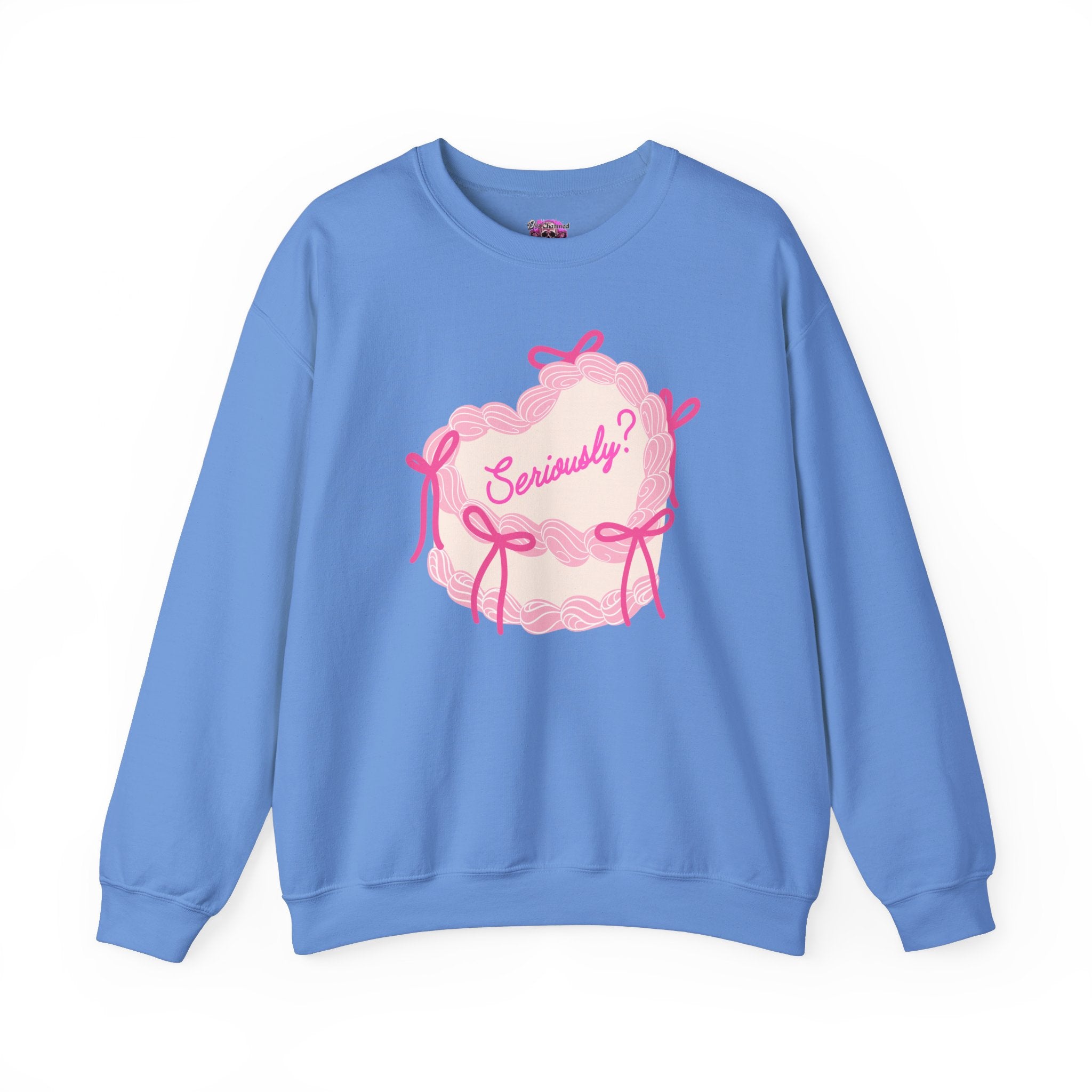 Seriously Cake Crewneck Sweatshirt - Funny Birthday Gift for Women & Men - Perfect for Parties, Casual Wear & Celebrations